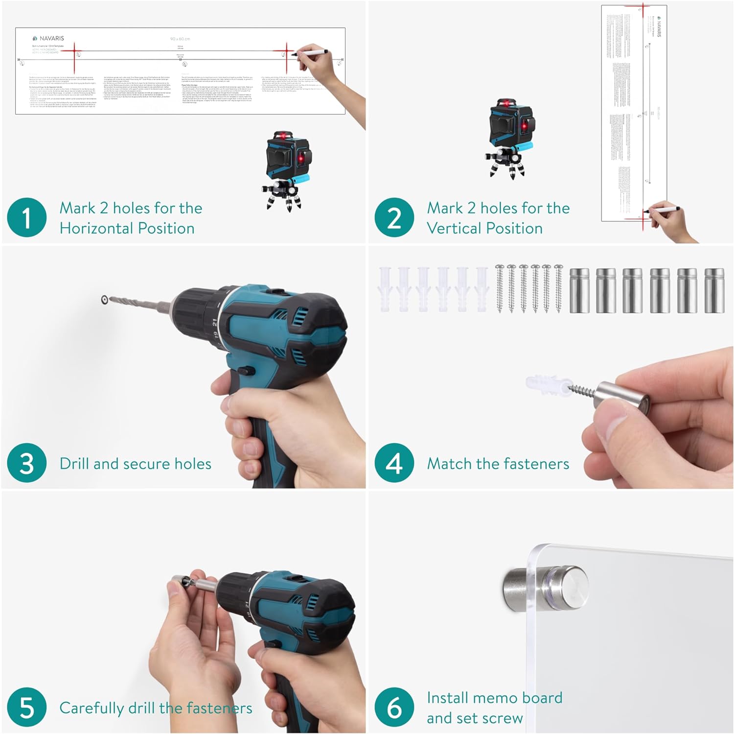 Navaris Ακρυλικός Πίνακας - 90 x 60 cm - Διάφανος - 61773.03