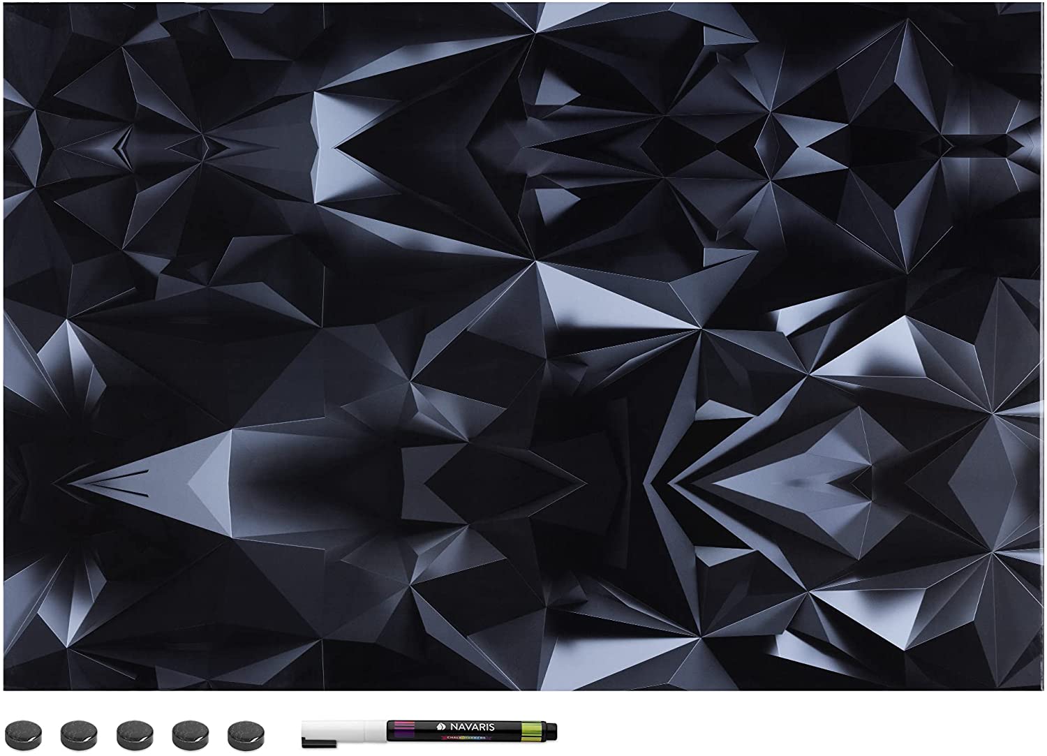 Navaris Μαγνητικός Πίνακας Ανακοινώσεων - 60 x 40 cm - Dark Stereoscopic - 45365.18