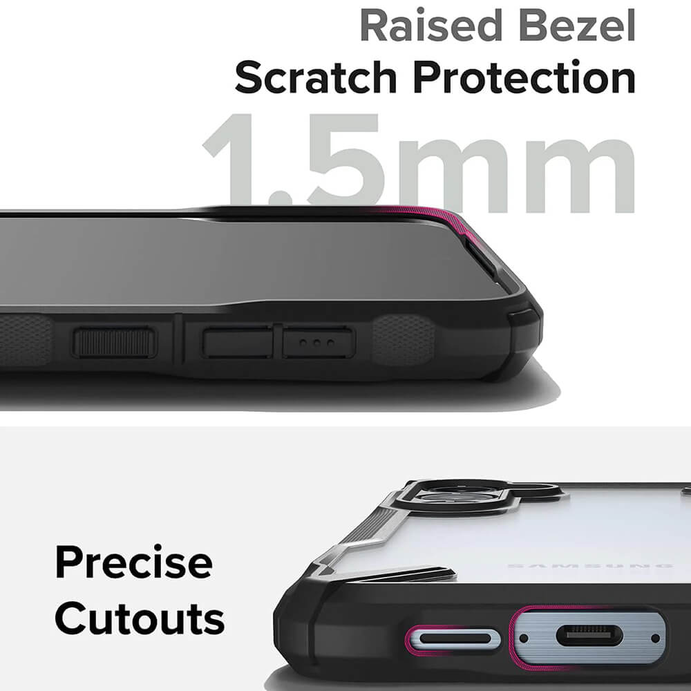 Ringke Samsung Galaxy A55 5G - Fusion X - Σκληρή Θήκη με Πλαίσιο Σιλικόνης - Black