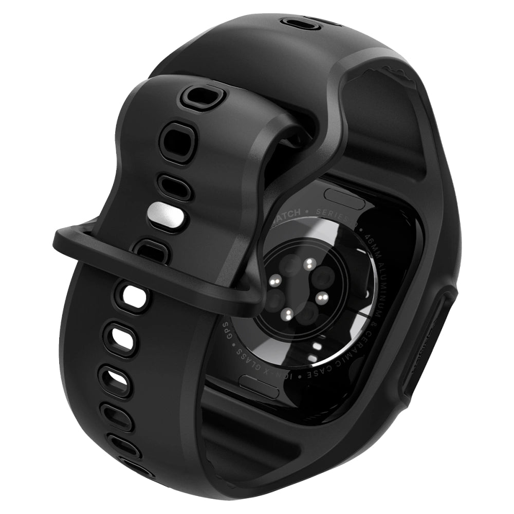 Spigen Λουράκι Apple Watch 10/11 - 46mm με Θήκη Προστασίας - Liquid Air Pro - Matte Black
