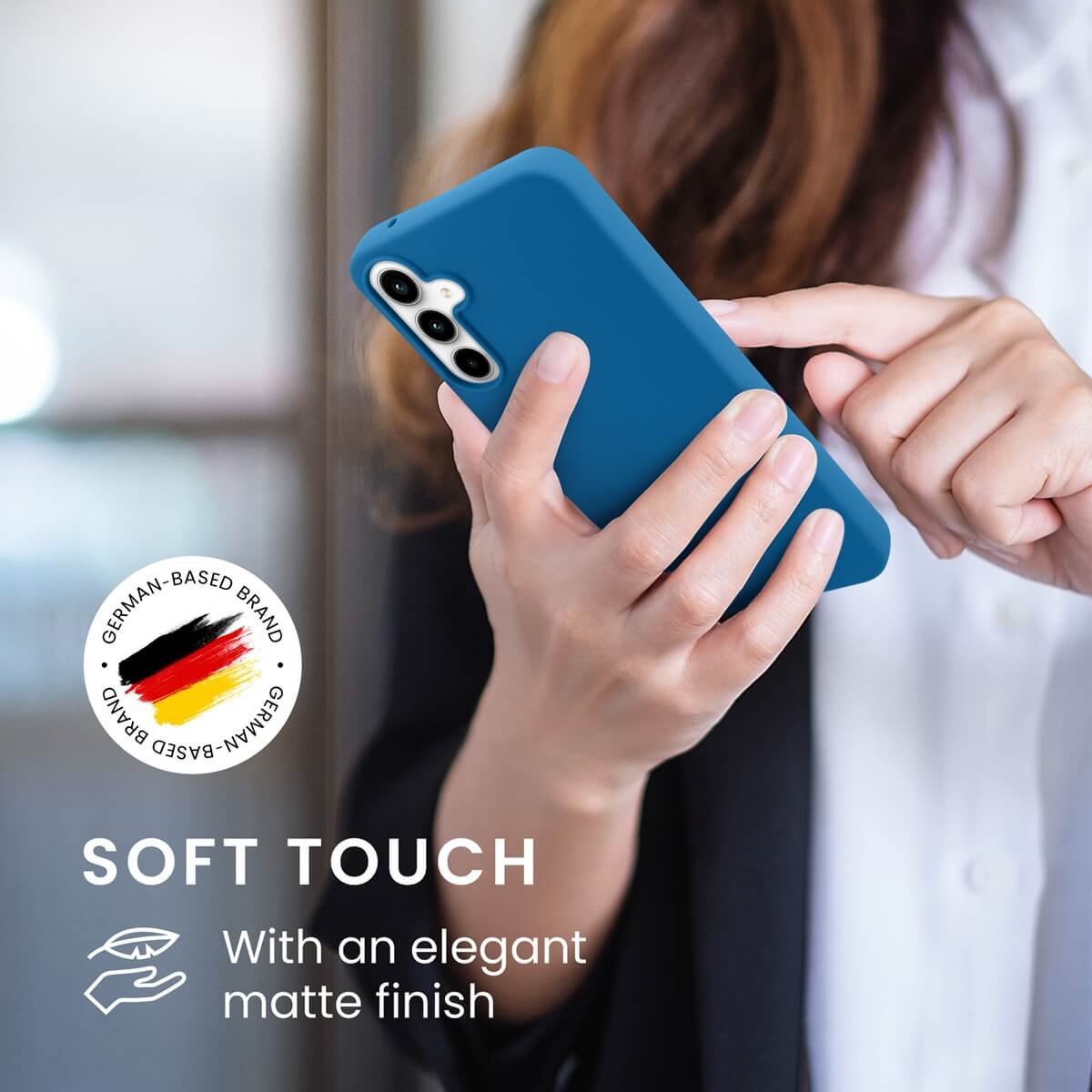 KW Samsung Galaxy A55 5G Λεπτή Θήκη Σιλικόνης TPU - Blue Reef