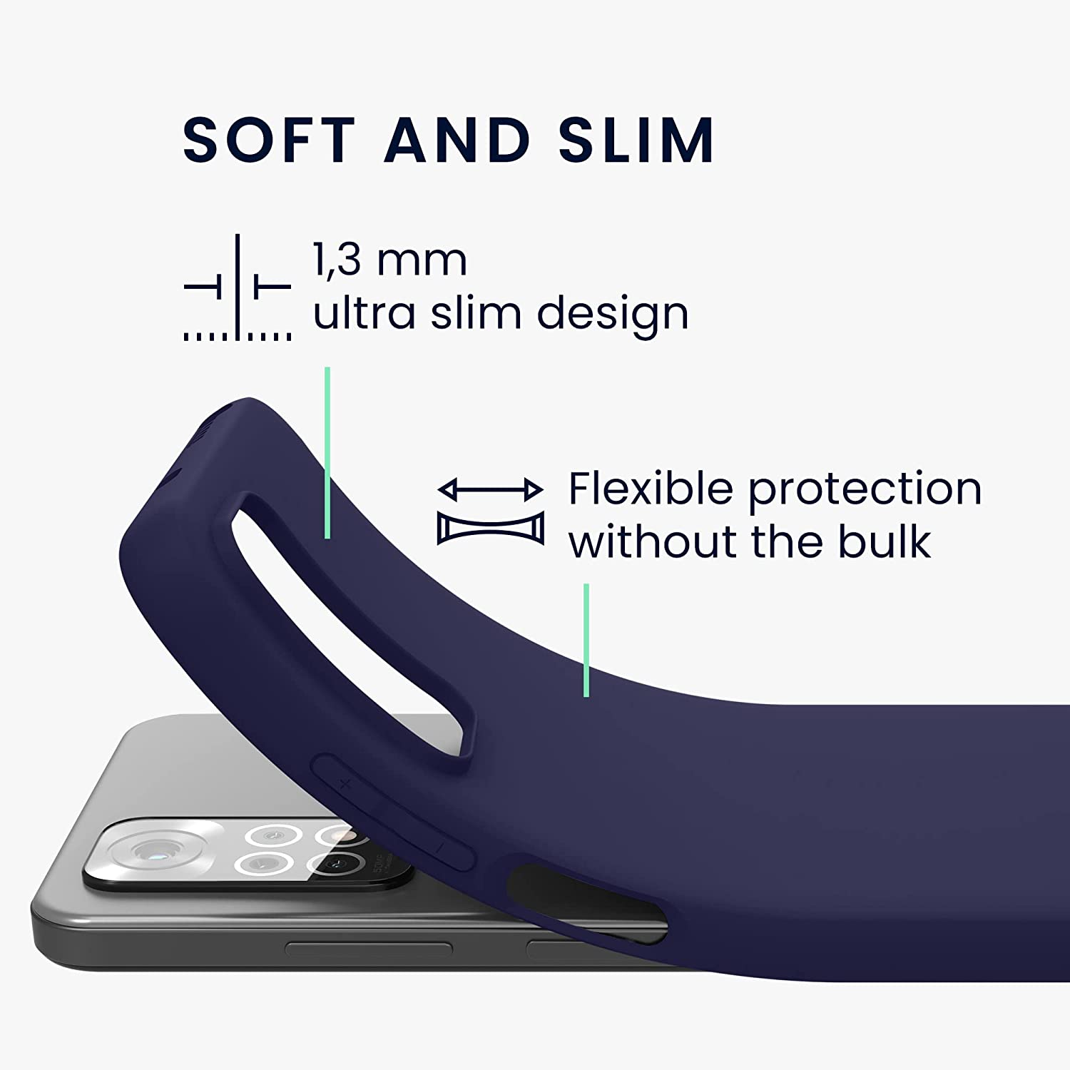 KW Xiaomi Redmi Note 11 / Redmi Note 11S Θήκη Σιλικόνης TPU - Deep Ocean - 57368.182