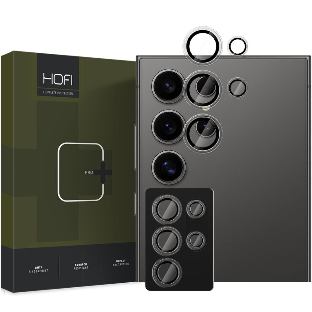 Hofi Samsung Galaxy S25 Ultra CamRing Pro+ Αντιχαρακτικό Γυαλί για την Κάμερα - Black