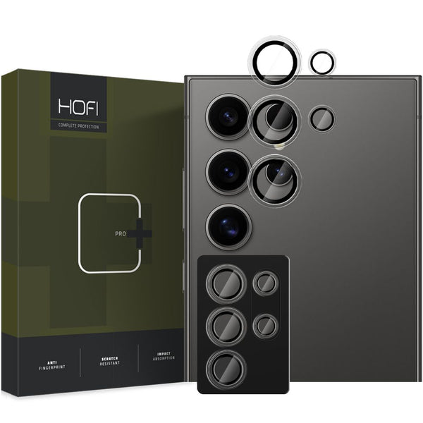 Hofi Samsung Galaxy S25 Ultra CamRing Pro+ Αντιχαρακτικό Γυαλί για την Κάμερα - Black - likebrands.gr