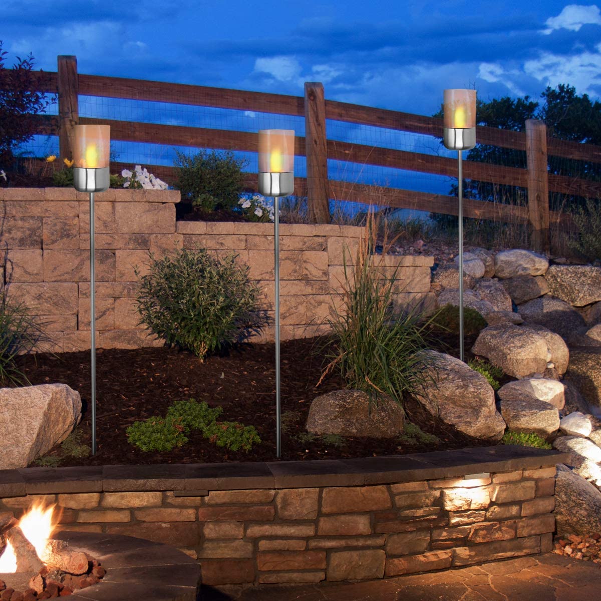 Navaris Outdoor Solar Torch Lights Διακοσμητικά Φώτα Κήπου - 47539.02