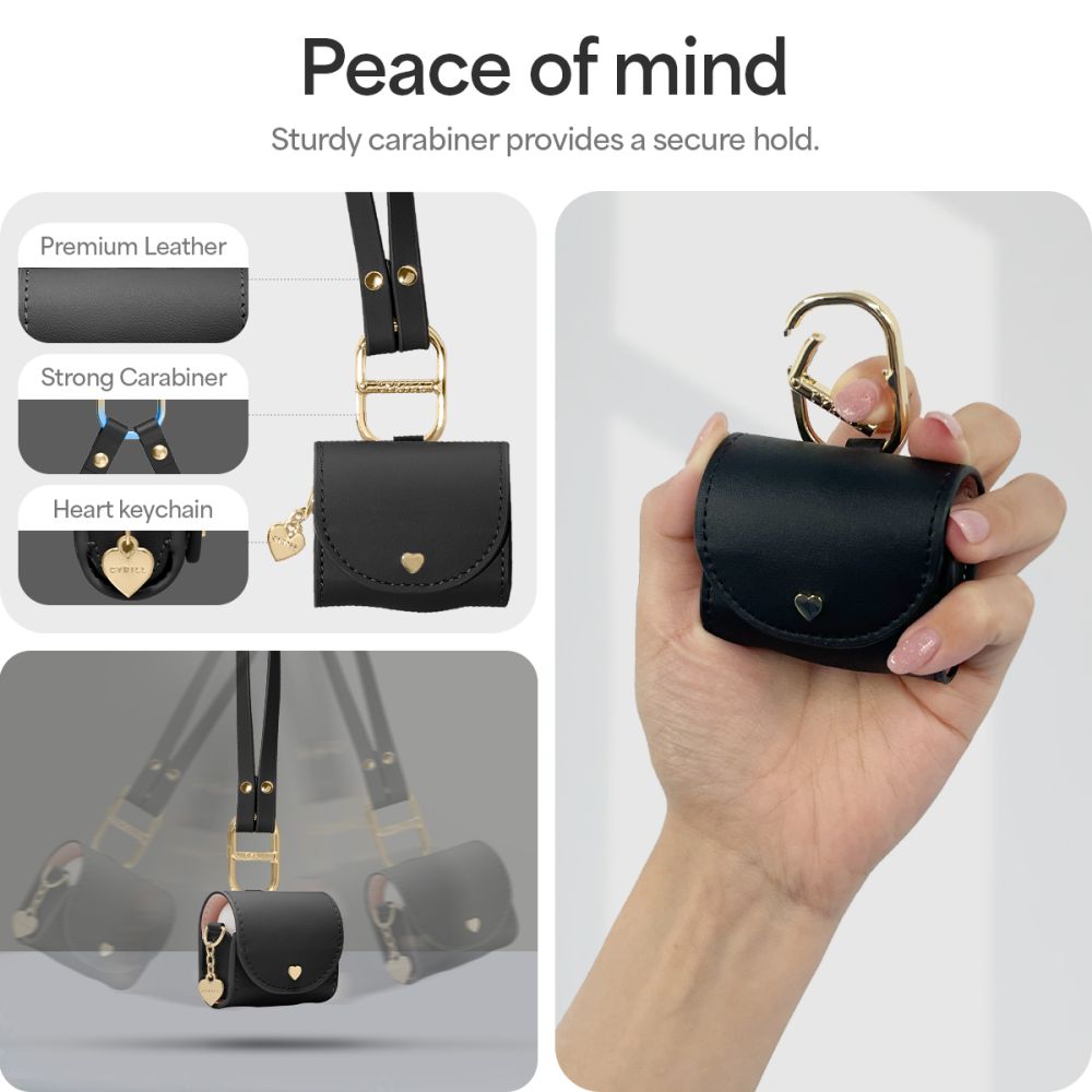 Spigen AirPods 4 Θήκη από Συνθετικό Δέρμα - Cyrill Mini Bag - Black
