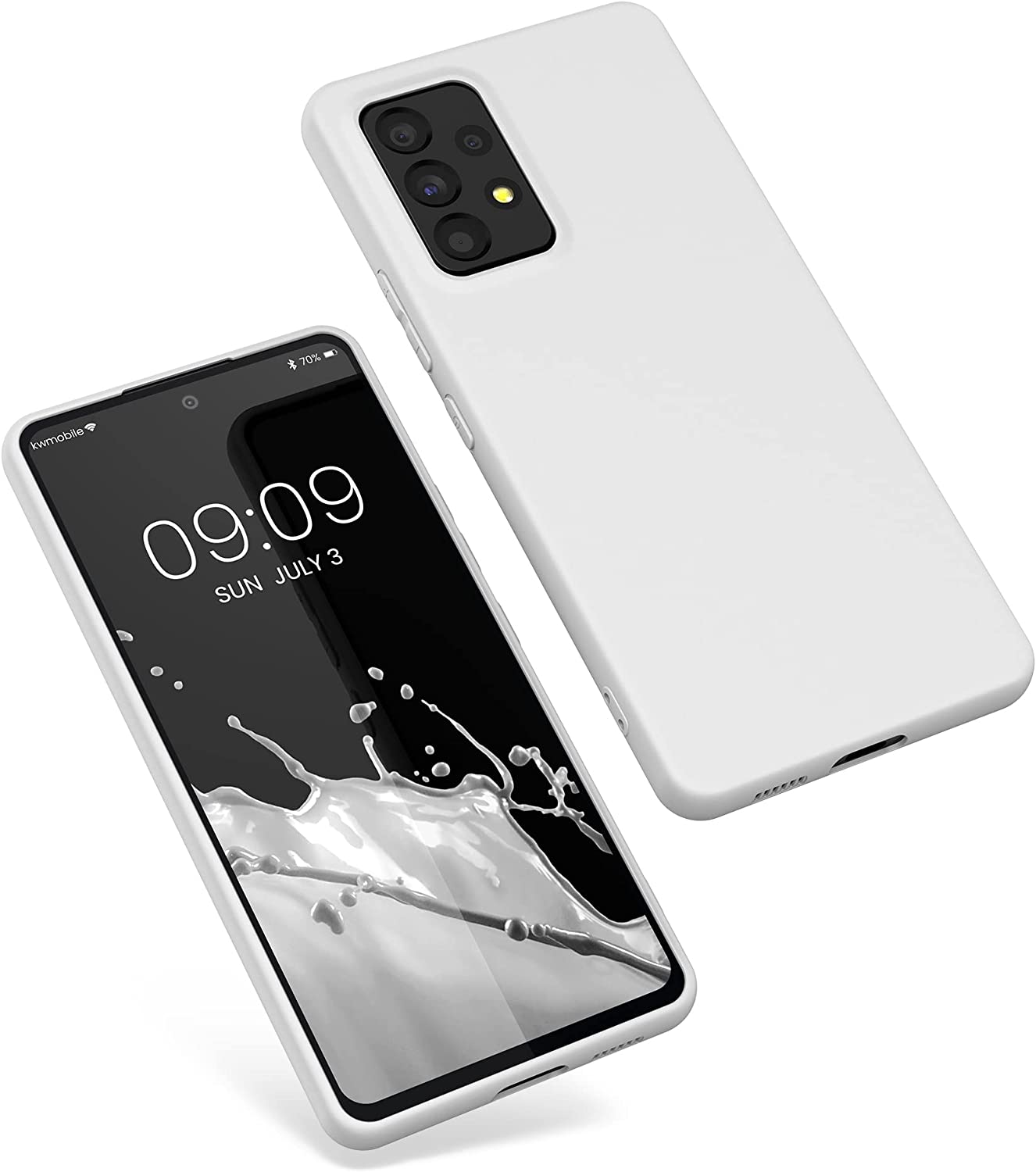 KW Samsung Galaxy A53 5G Θήκη Σιλικόνης TPU - White Matt - 57808.48