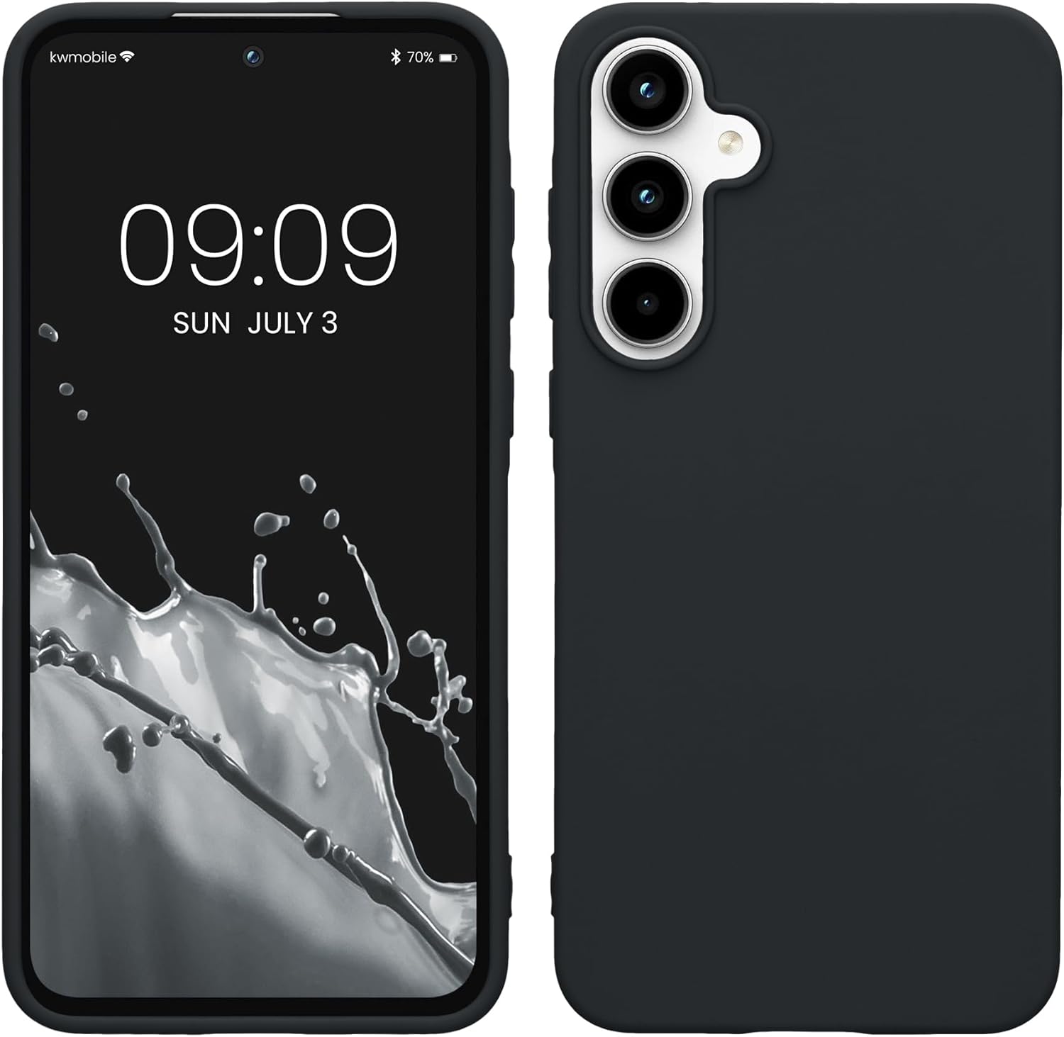 KW Samsung Galaxy A55 5G Λεπτή Θήκη Σιλικόνης TPU - Blueberry Blue