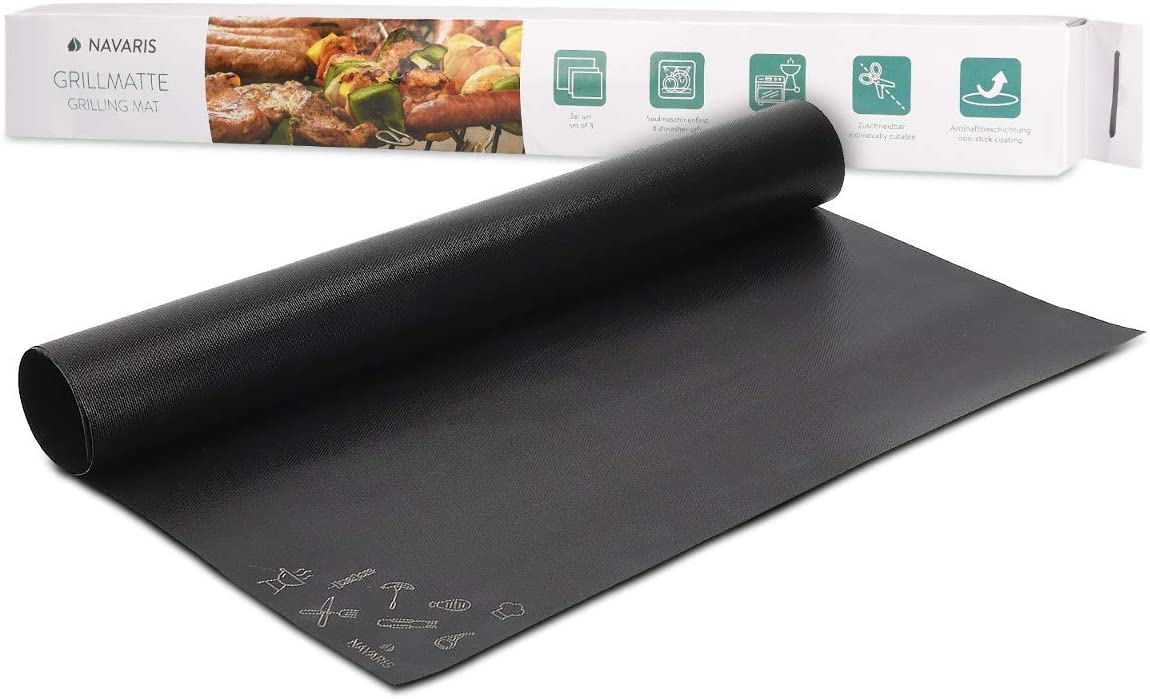 Navaris Non-Stick BBQ Grill Mat Σετ με 3 Αντικολλητικές Επιφάνειες Ψησίματος - 44053.01