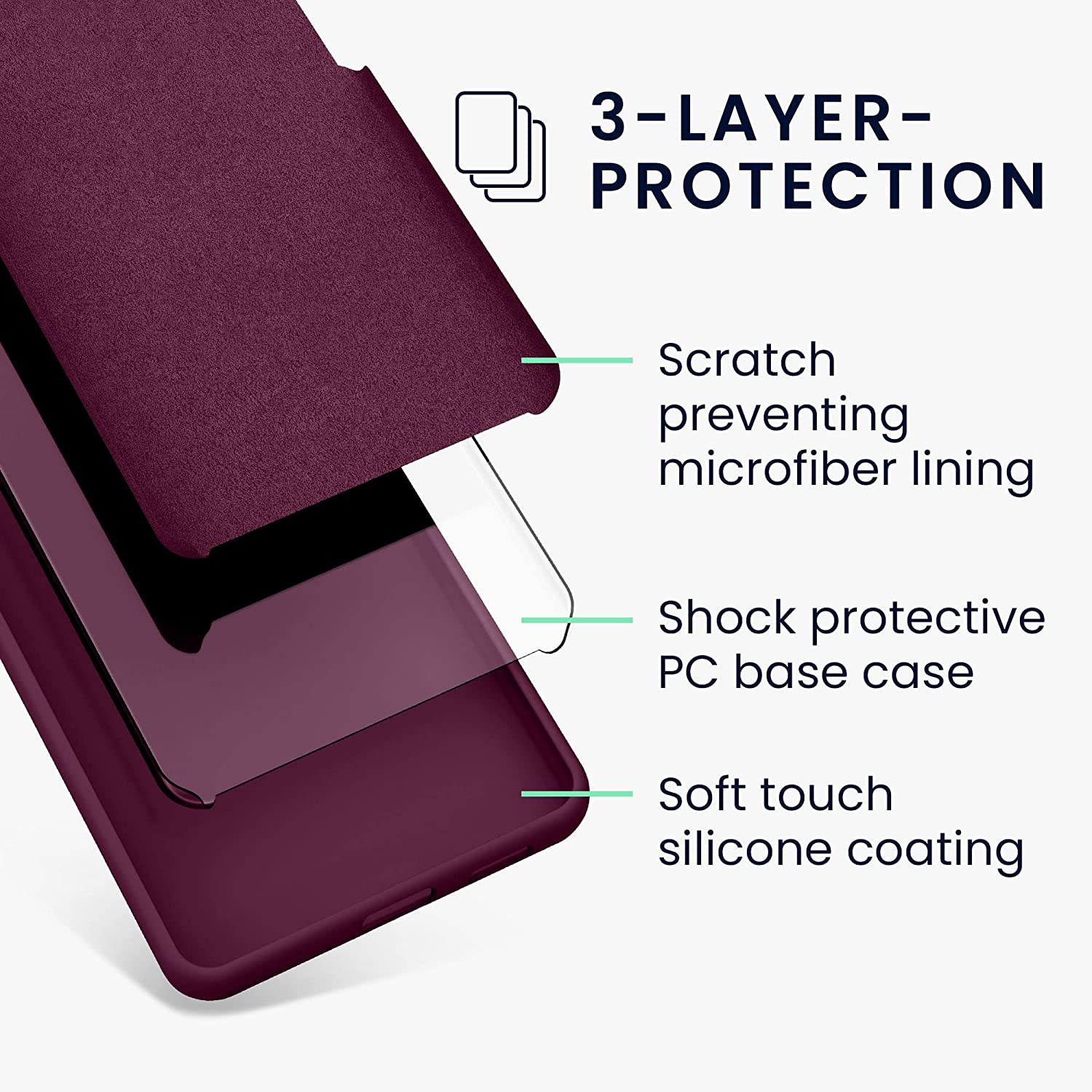 KW Xiaomi Redmi Note 12 Pro+ Θήκη Σιλικόνης Rubberized TPU - Bordeaux Violet - 60691.187