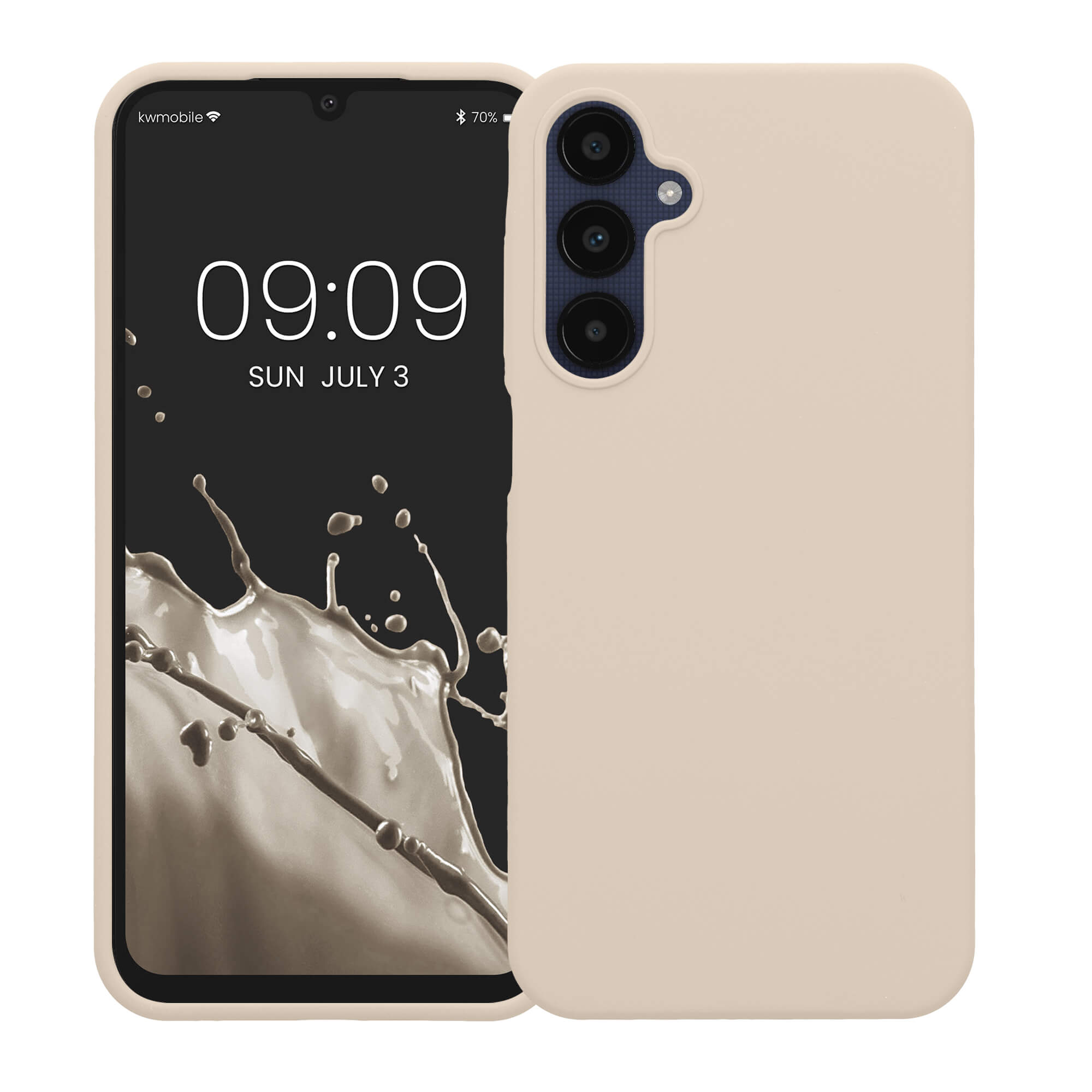 KW Samsung Galaxy A25 5G Θήκη Σιλικόνης Rubberized TPU - Matte Cream