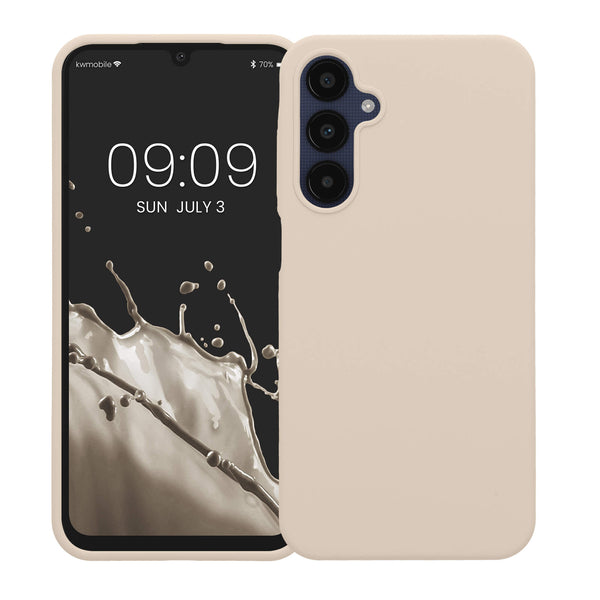 KW Samsung Galaxy A25 5G Θήκη Σιλικόνης Rubberized TPU - Matte Cream