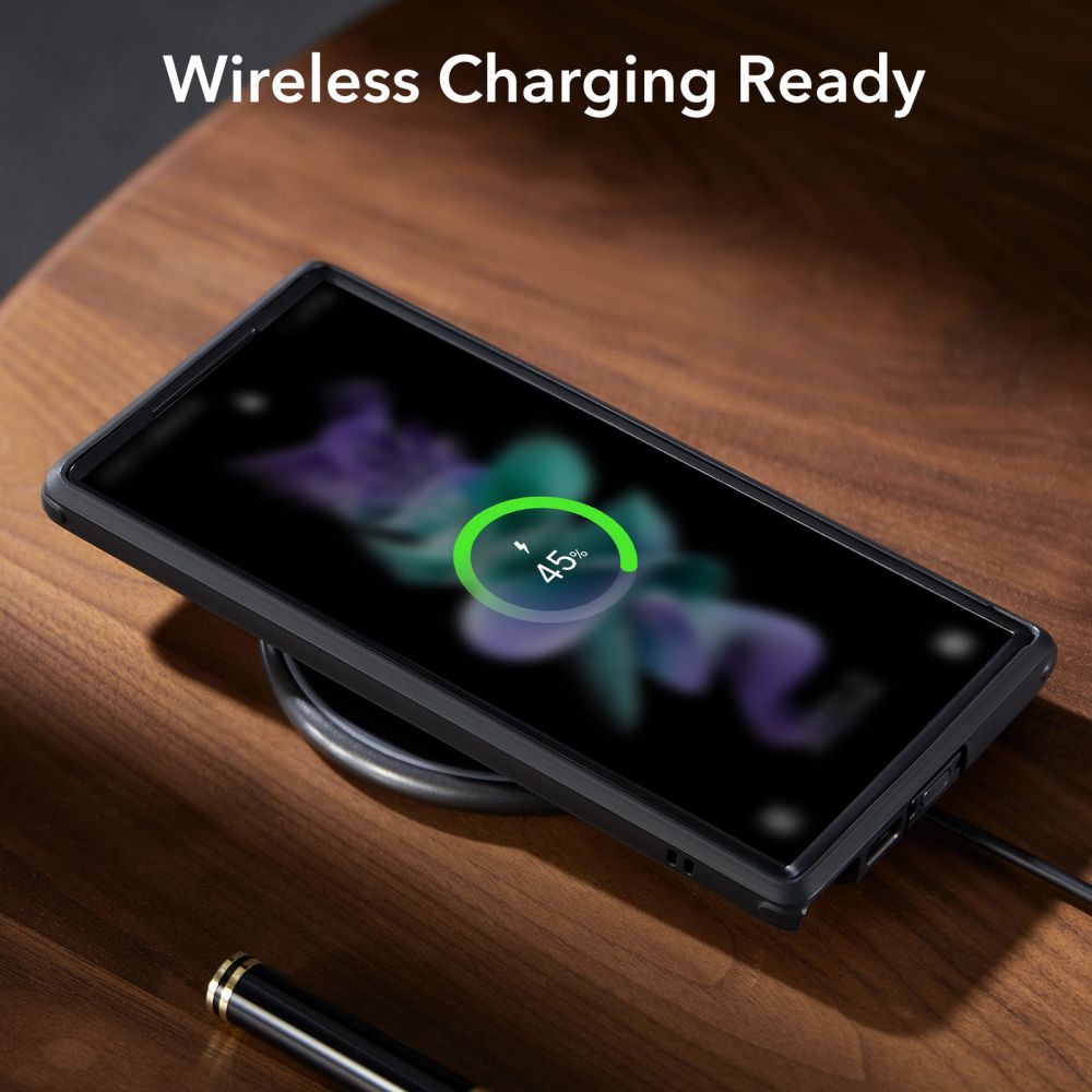 ESR Samsung Galaxy S23 Ultra Shock Armor Kickstand Σκληρή Θήκη με Stand - Διάφανη / Black