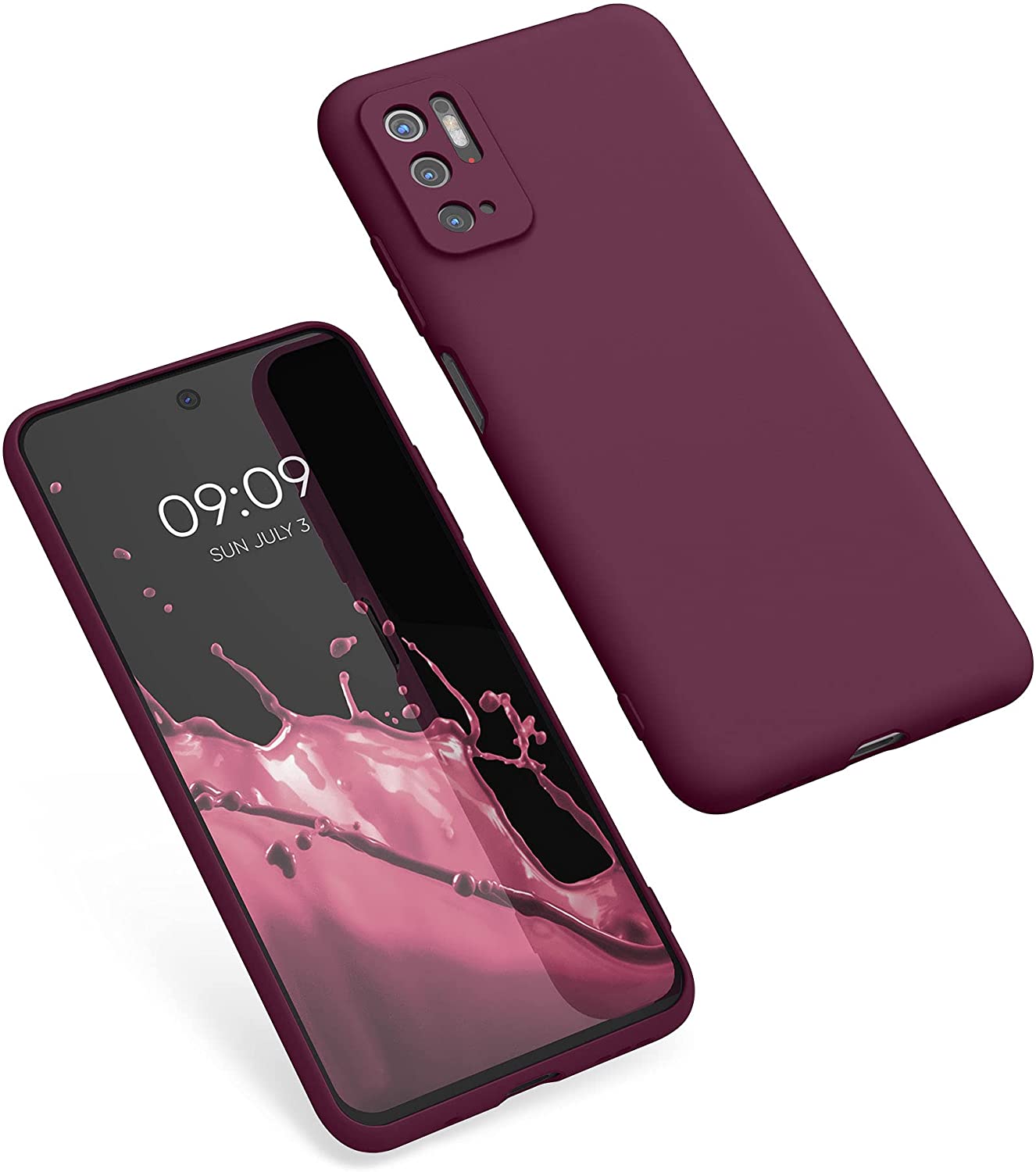 KW Xiaomi Poco M3 Pro 5G Θήκη Σιλικόνης TPU - Bordeaux Purple - 55363.187
