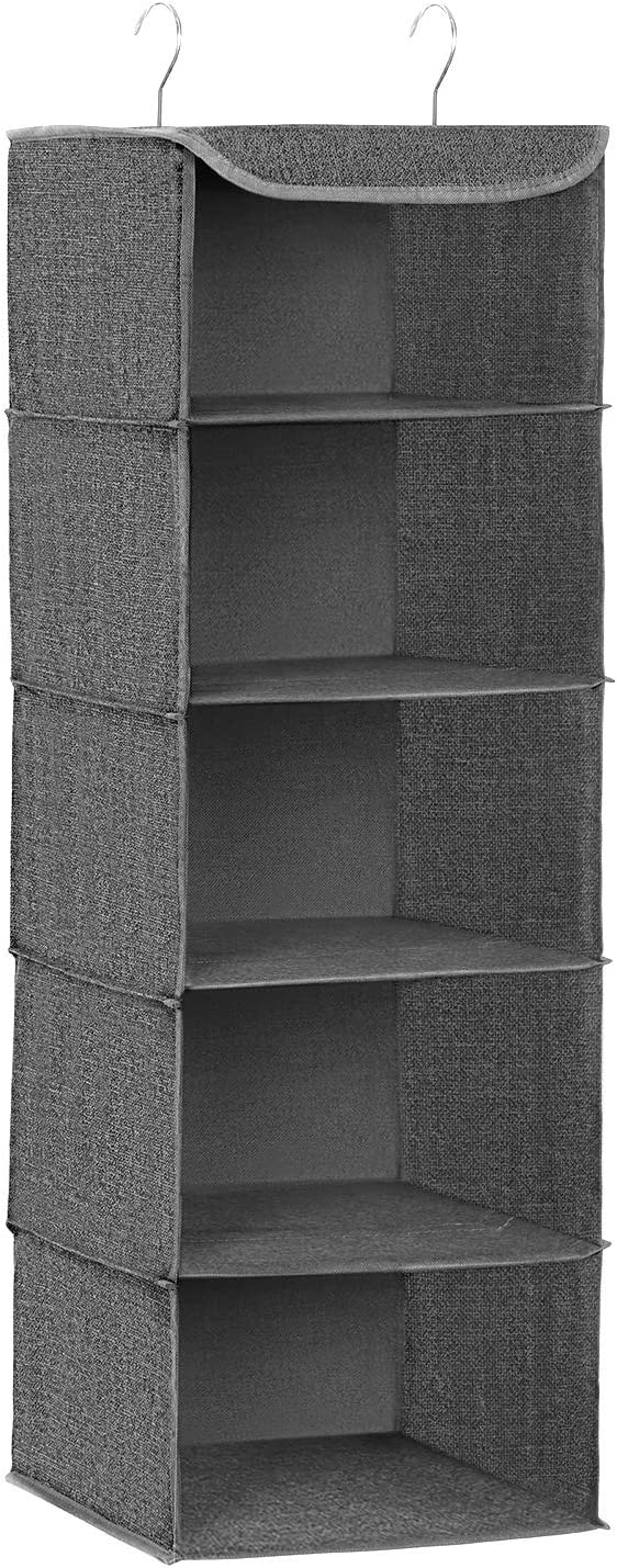 Songmics Κρεμαστή Πτυσσόμενη Ραφιέρα Ρούχων - Grey - RYCH06G