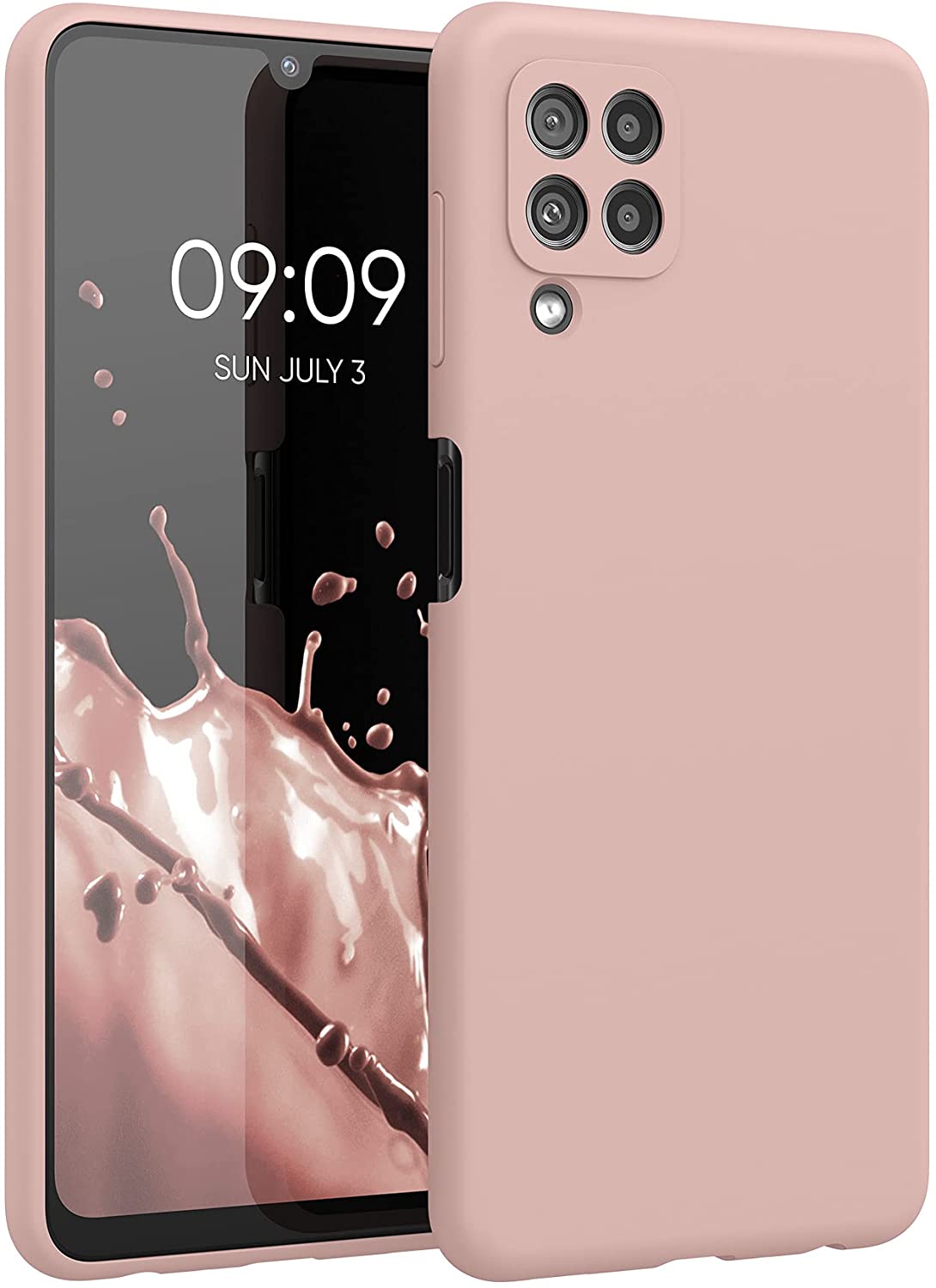 KW Samsung Galaxy A22 4G Θήκη Σιλικόνης Rubberized TPU - Dusky Pink Matt - 55500.52
