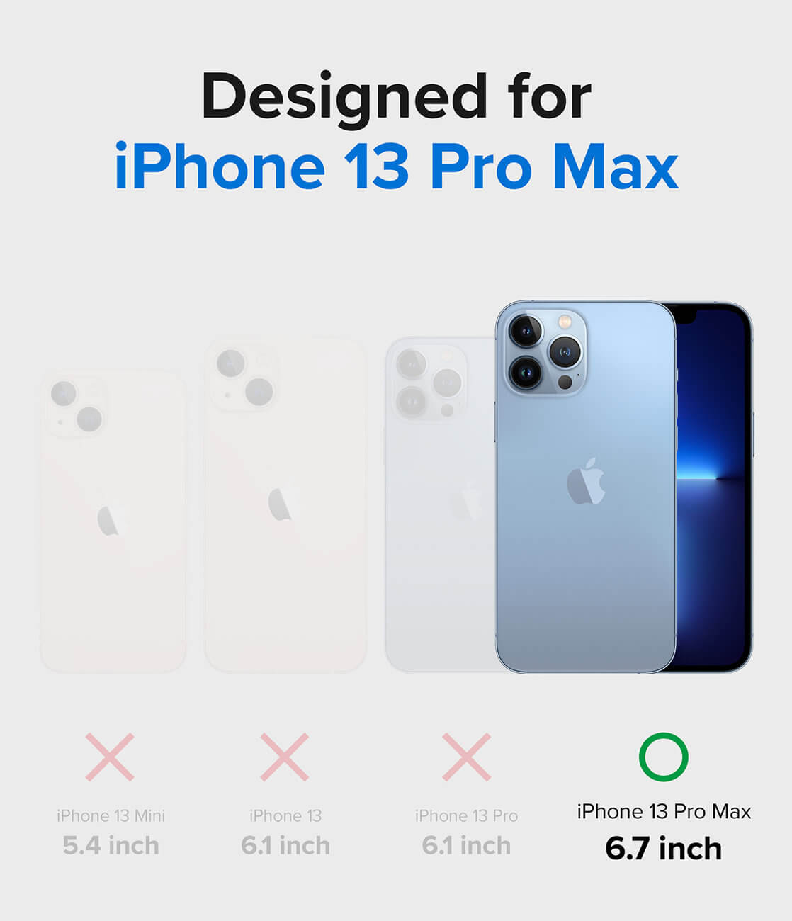 Ringke iPhone 13 Pro Max Fusion Card Σκληρή Θήκη με Πλαίσιο Σιλικόνης - Διάφανη