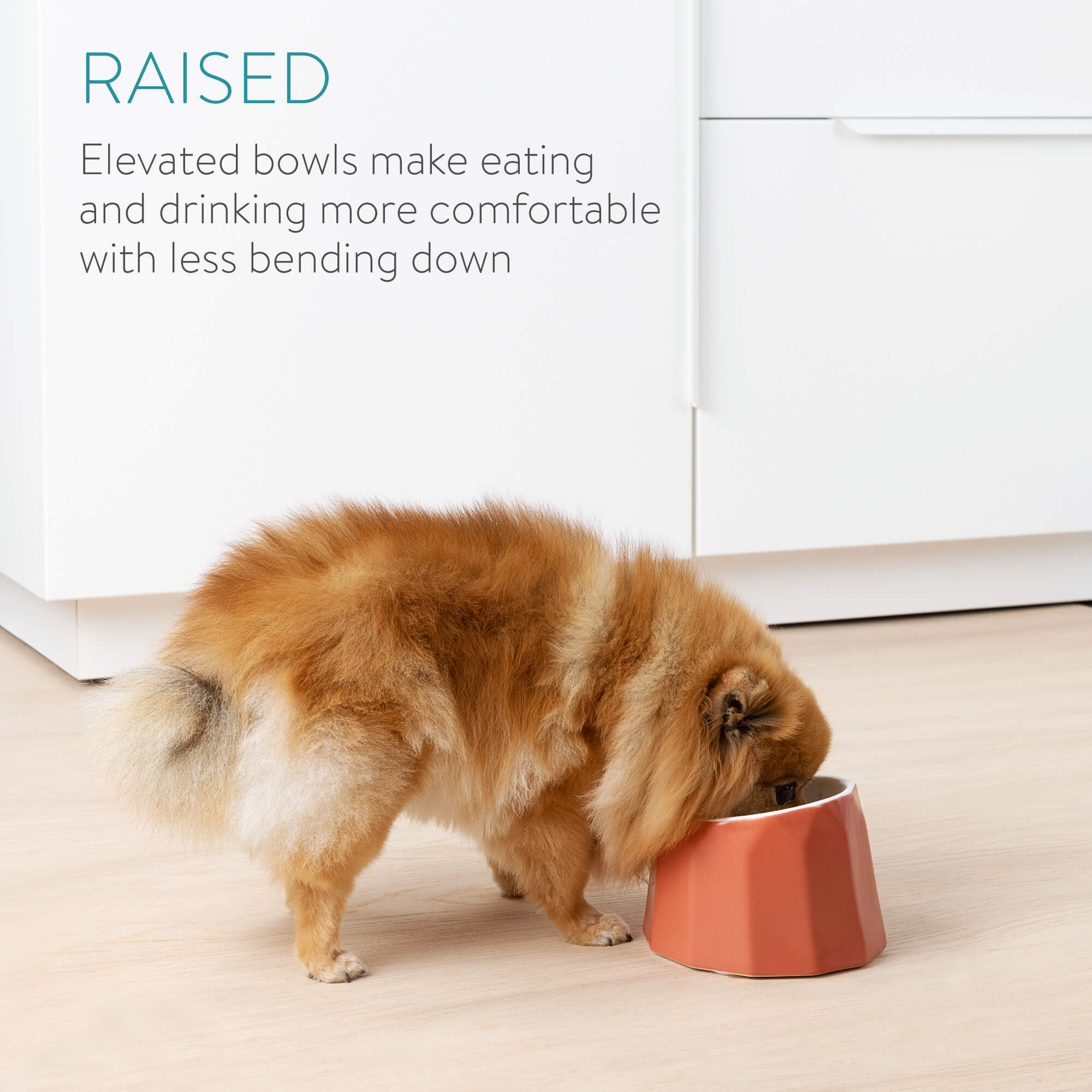 Navaris Κεραμικό Μπολ Φαγητού και Νερού για Κατοικίδια - Pink - 55230.08