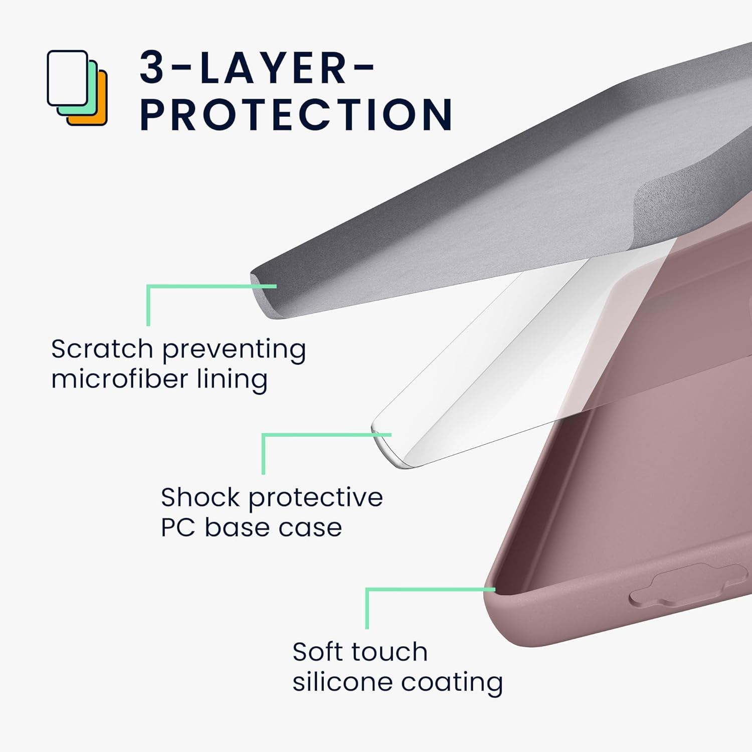 KW Samsung Galaxy A55 5G Θήκη Σιλικόνης Rubberized TPU - Nude Lilac