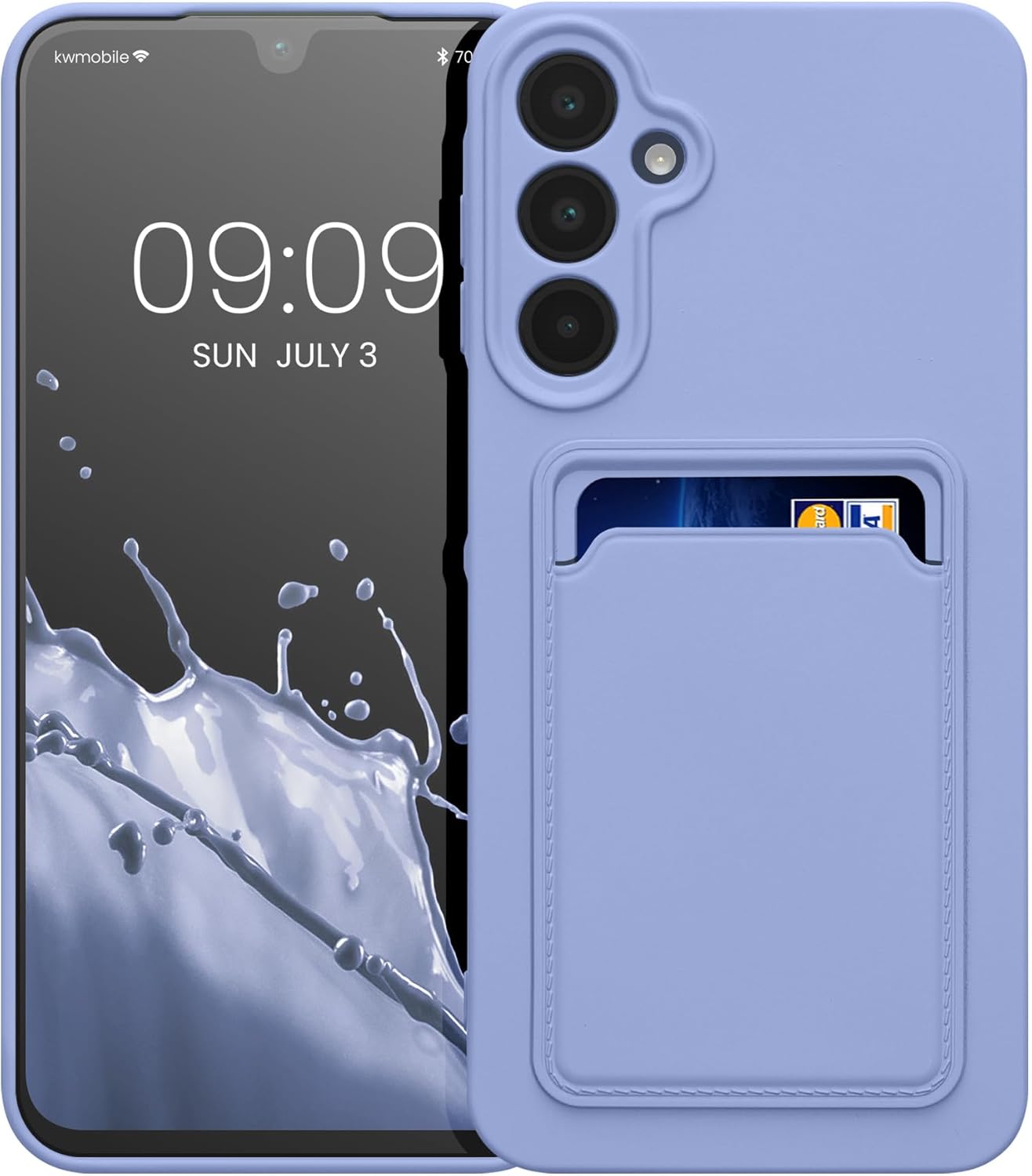 KW Samsung Galaxy A16 4G / A16 5G Θήκη Σιλικόνης TPU με Υποδοχή για Κάρτα - Lavender