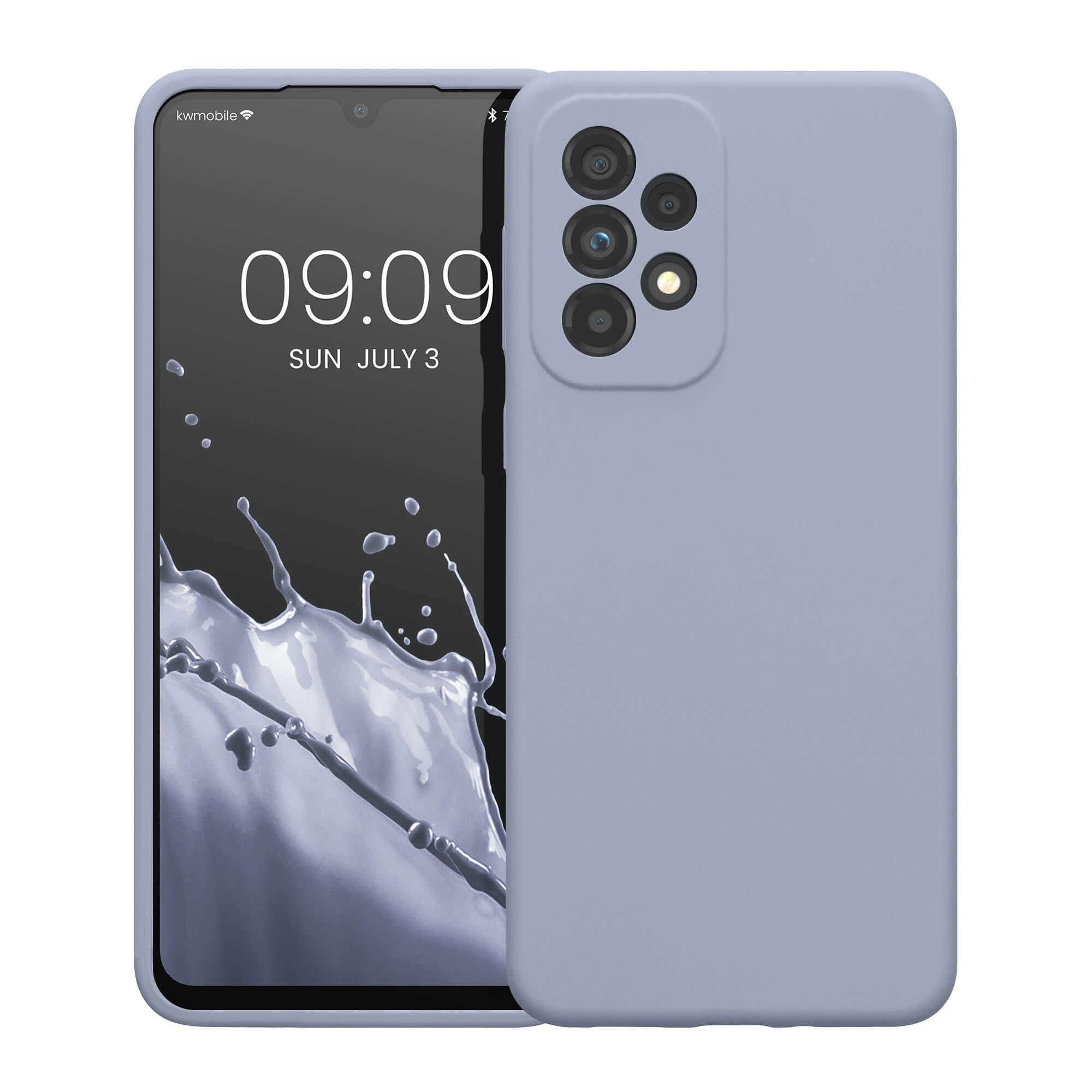 KW Samsung Galaxy A33 5G Θήκη Σιλικόνης Rubberized TPU - Light Blue - 57833.58