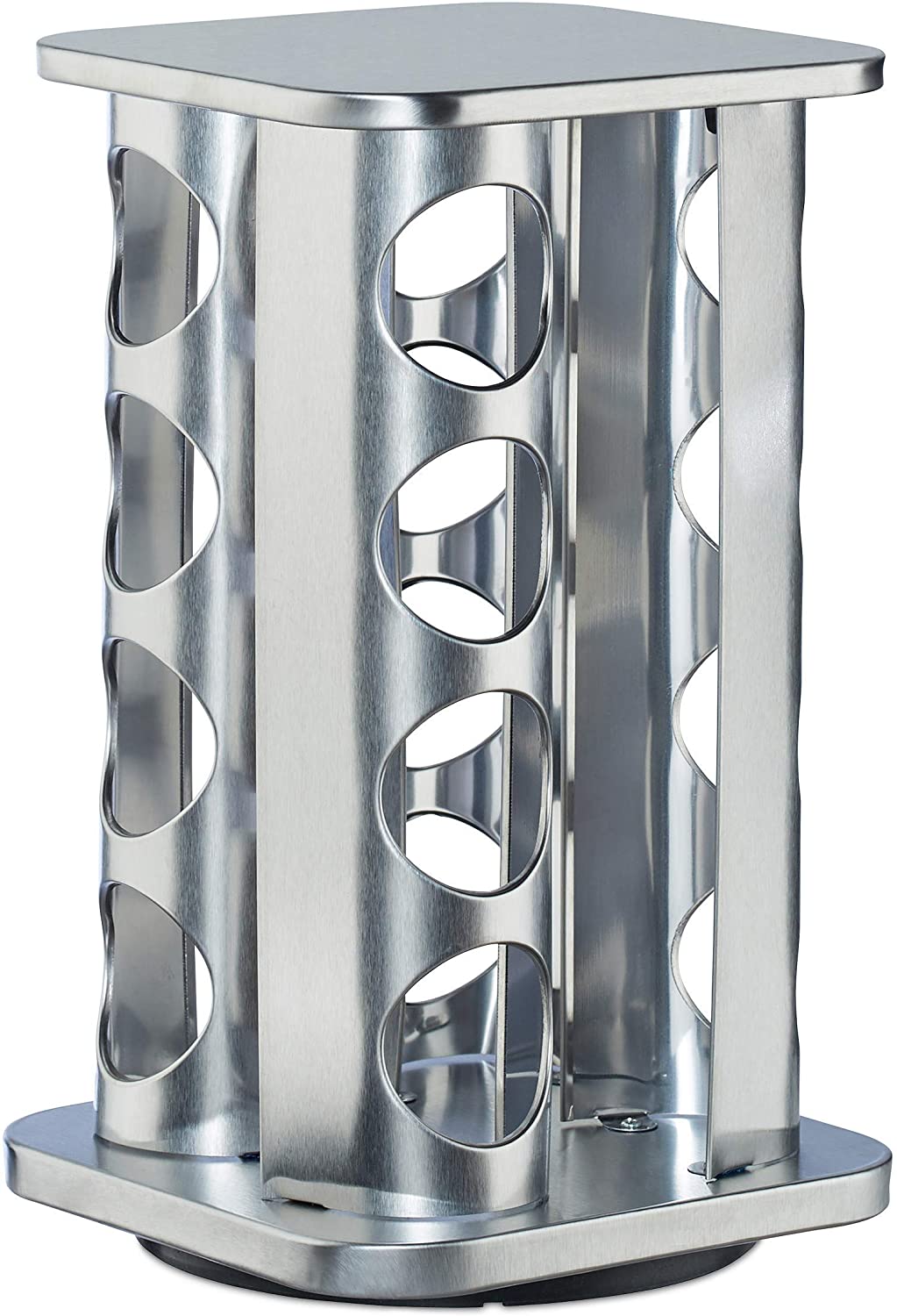 Relaxdays Καρουζέλ Μπαχαρικών με 16 Δοχεία - Silver - 4052025264598