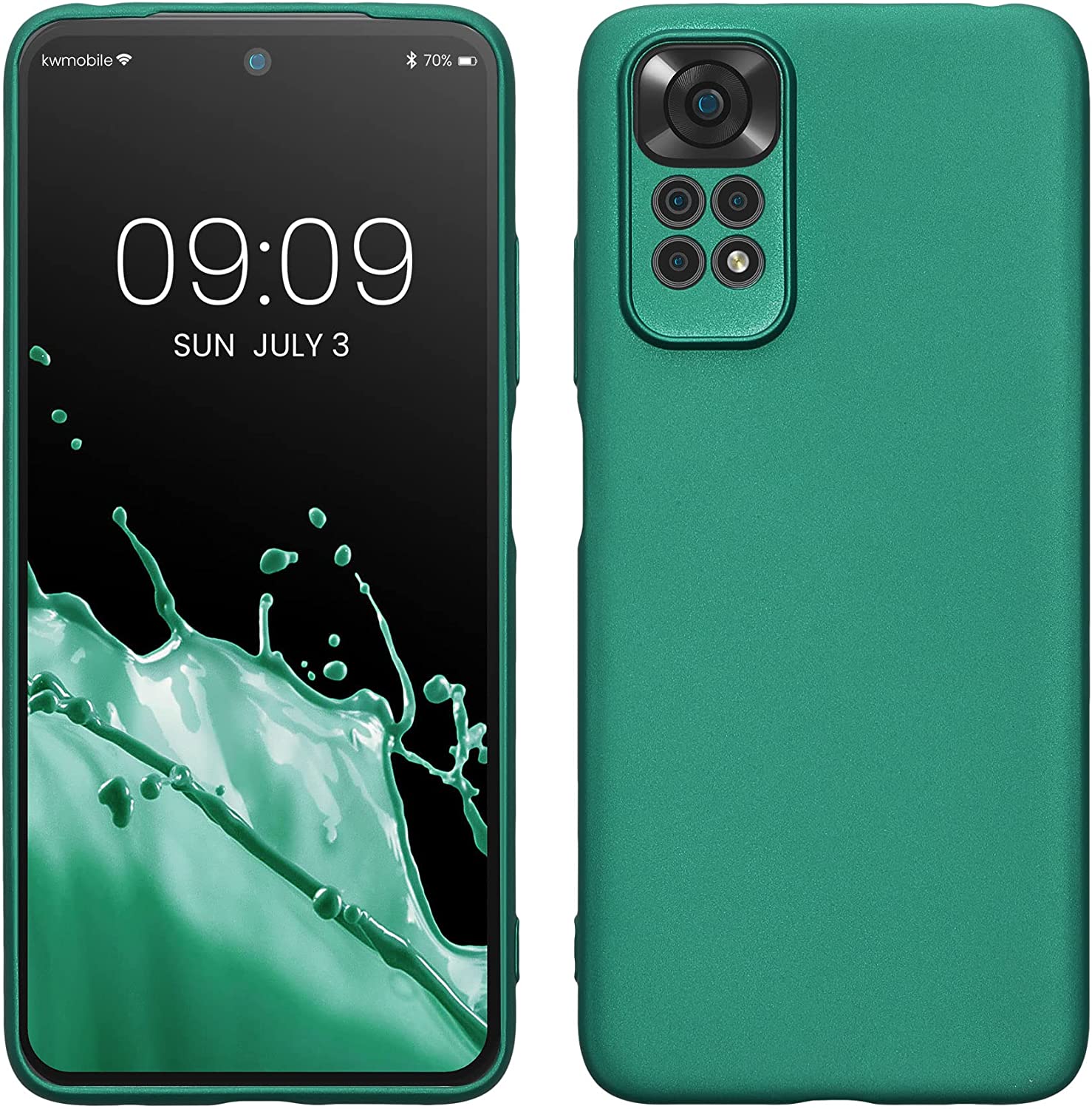 KW Xiaomi Redmi Note 11 / Redmi Note 11S Θήκη Σιλικόνης TPU - Dark Metallic - 58651.170