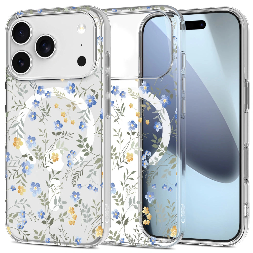 Tech-Protect iPhone 17 Pro Max Flexair Θήκη Σιλικόνης TPU με MagSafe - Spring Flowers