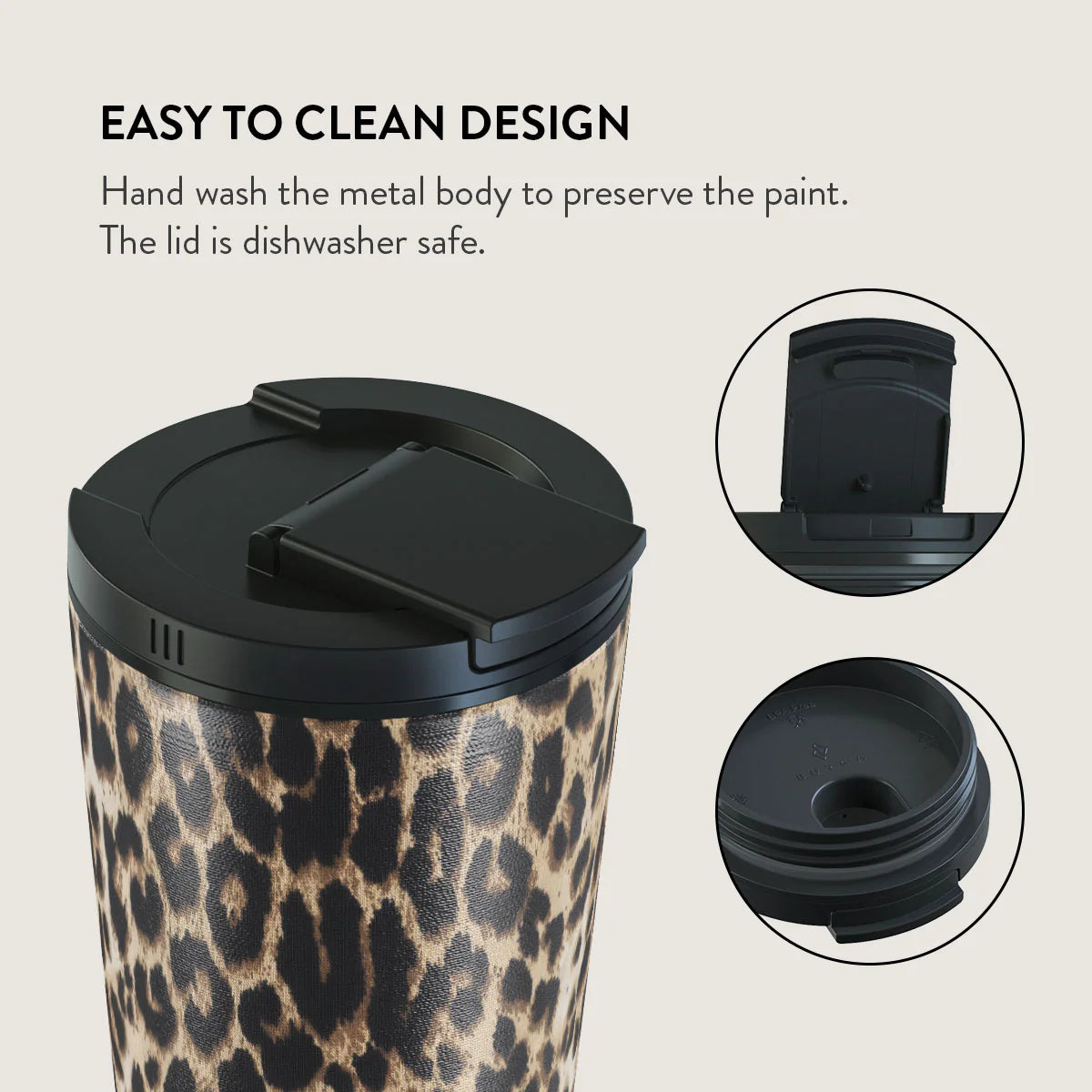 Burga Κούπα Θερμός από Ανοξείδωτο Ατσάλι - Flap Lid - 500ml - Player