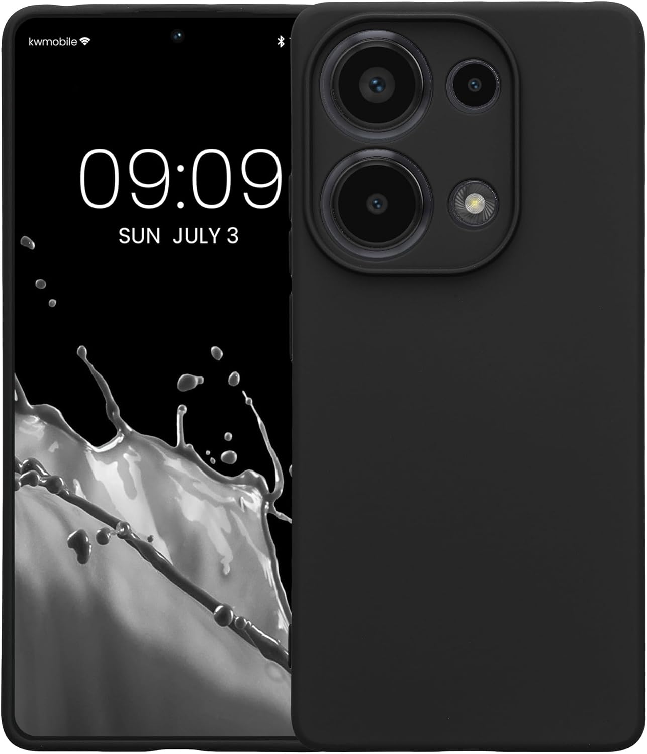 KW Xiaomi Redmi Note 13 Pro 4G Λεπτή Θήκη Σιλικόνης Rubberized TPU - Black