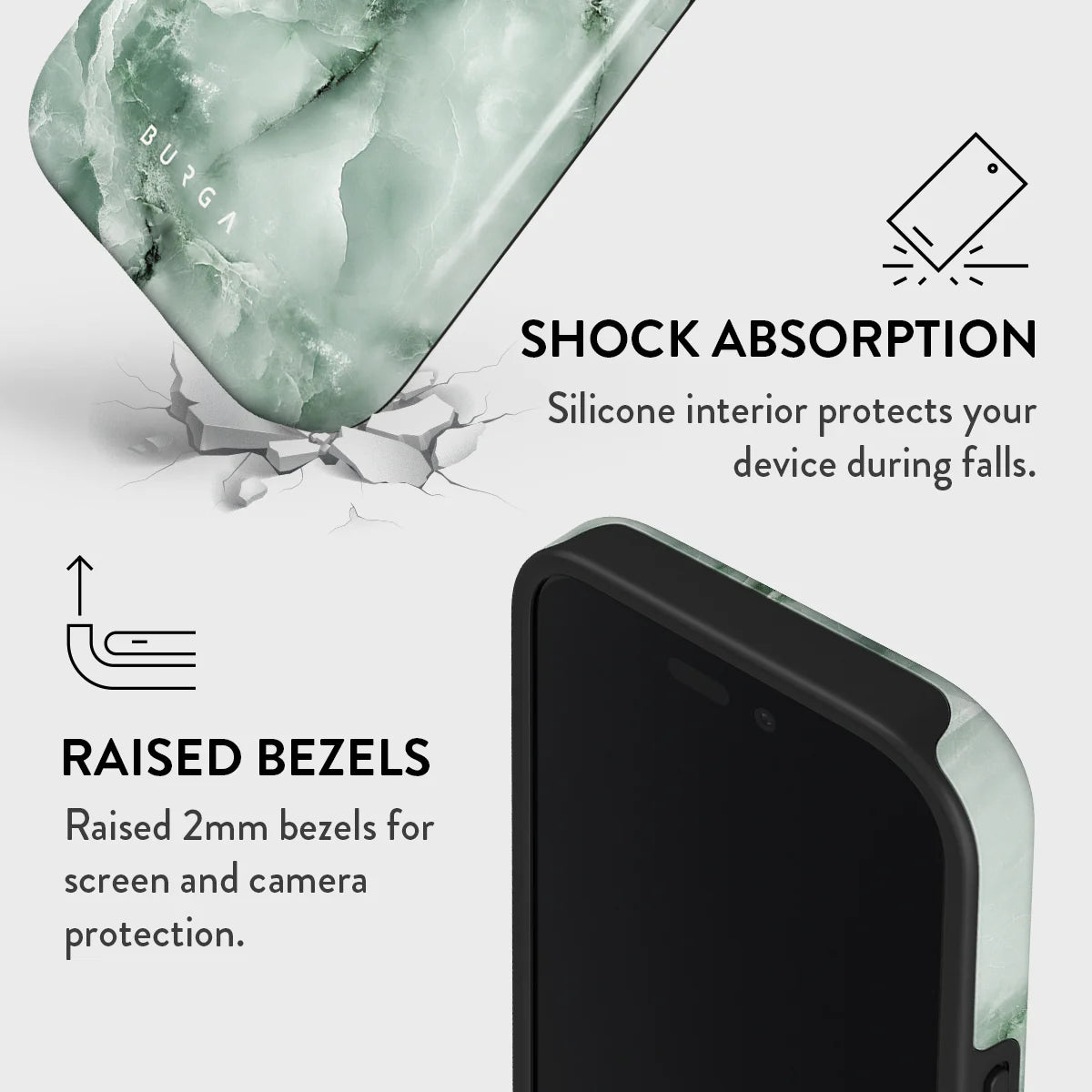 Burga iPhone 16 Plus Fashion Tough MagSafe Σκληρή Θήκη με MagSafe - Pistachio Cheesecake