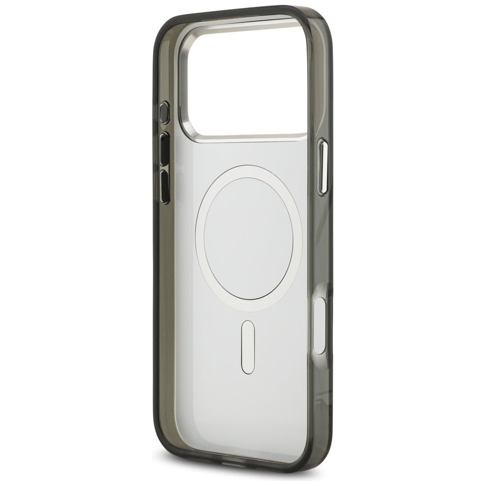 Karl Lagerfeld iPhone 17 Pro Max - IML Aquarelle Karl / Choupette and Logo MagSafe - Σκληρή Θήκη με Πλαίσιο Σιλικόνης - Black - KLHMP17XHMKCAQOK