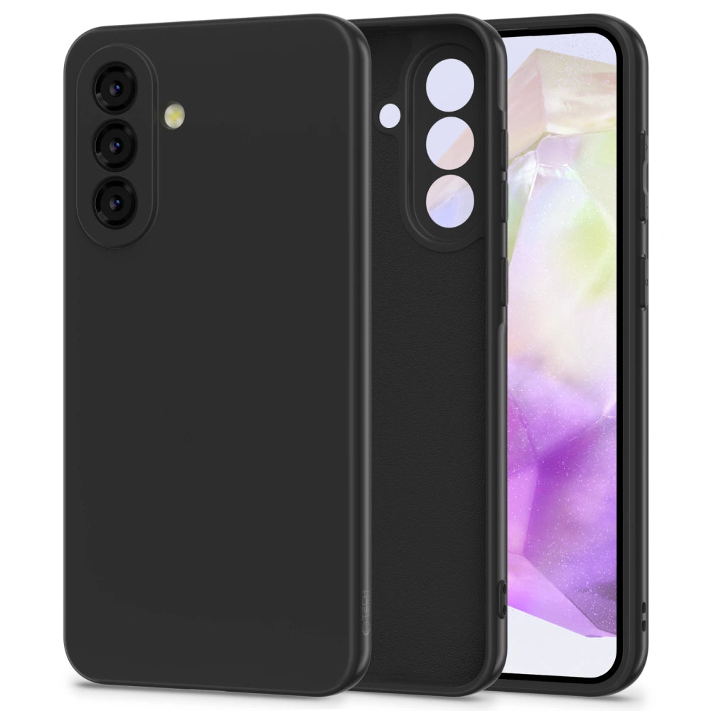 Tech-Protect Samsung Galaxy A36 5G Icon Θήκη Σιλικόνης Rubber TPU - Black