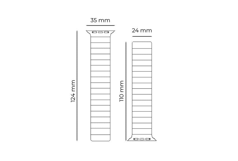 Mobile Origin Λουράκι Apple Watch 4/5/6/7/8/9/10/11 - SE (1/2/3) - Ultra (1/2/3) - 42/44/45/49mm Strap II Σιλικόνης - Pink / Light Green