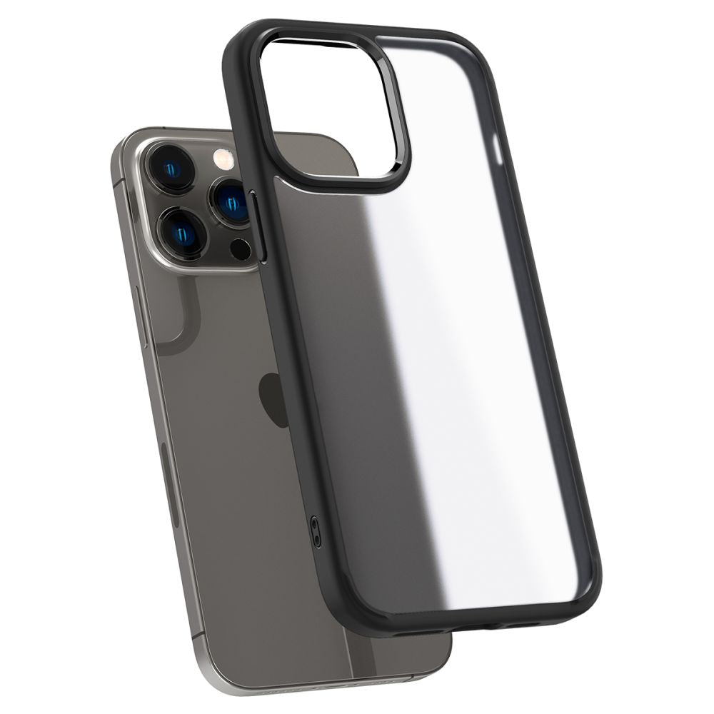 Spigen iPhone 14 Pro Ultra Hybrid Σκληρή Θήκη με Πλαίσιο Σιλικόνης - Frost Black