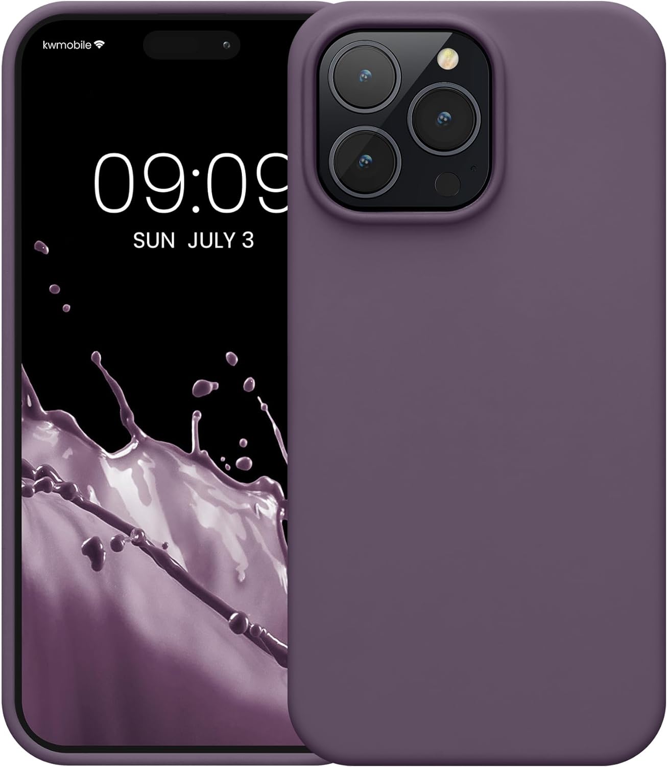 KW iPhone 14 Pro Max Θήκη Σιλικόνης Rubberized TPU - Light Iris