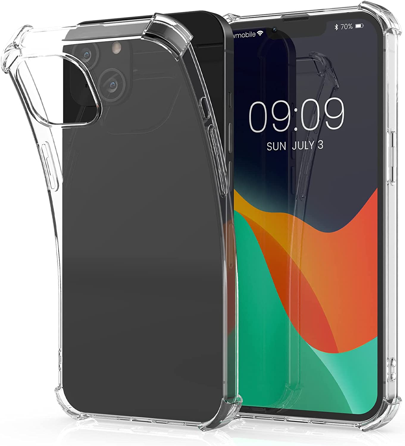 KW iPhone 14 Plus Θήκη Σιλικόνης TPU με Ενισχυμένες Γωνίες - Διάφανη - 59129.03