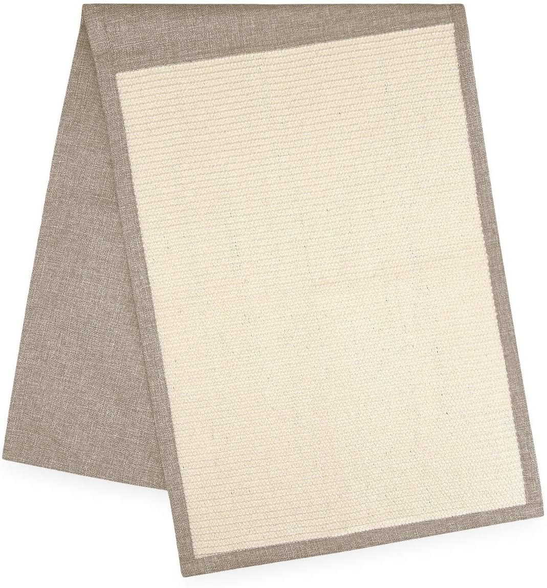 Navaris Cat Scratch Mat Sofa Shield - Προστατευτικό Καναπέ από Γρατζουνιές Γάτας - 130 x 45 cm - Light Brown - White - 45105.24.02