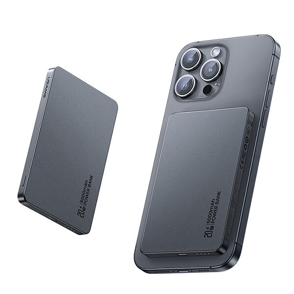 USAMS CD231 CY Series Ασύρματο MagSafe PowerBank 5000mAh 20W - Tarnish