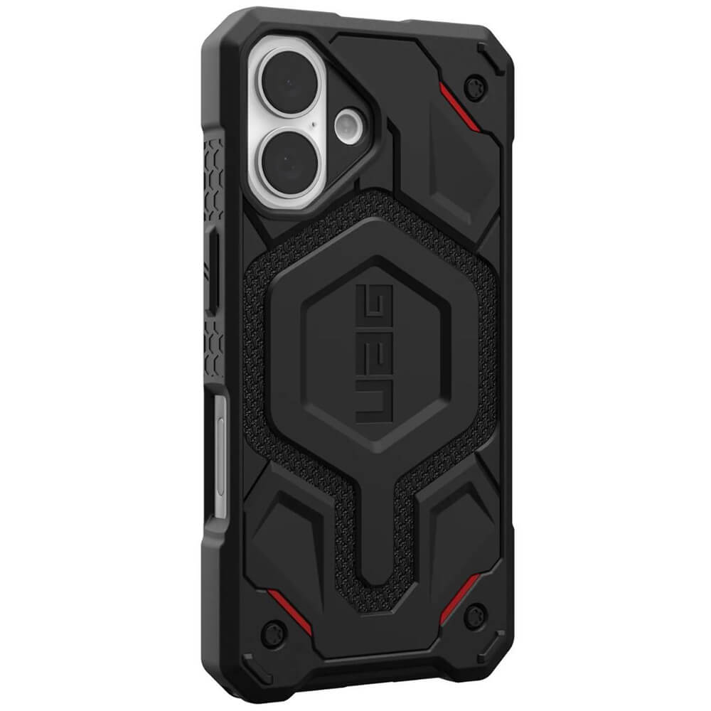 UAG iPhone 16 Monarch Pro Series Σκληρή Θήκη με MagSafe - Kevlar Black