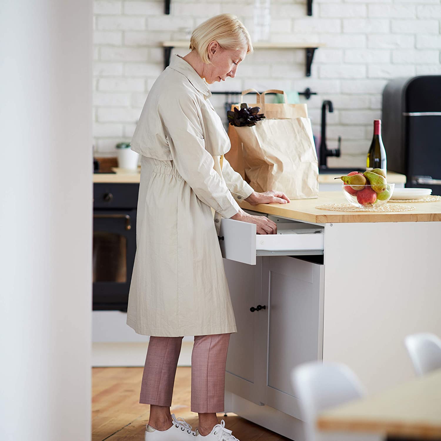 Relaxdays Επεκτεινόμενος Δίσκος Αποθήκευσης για Μαχαιροπίρουνα από Μπαμπού με 7 Διαμερίσματα - White - 4052025232382