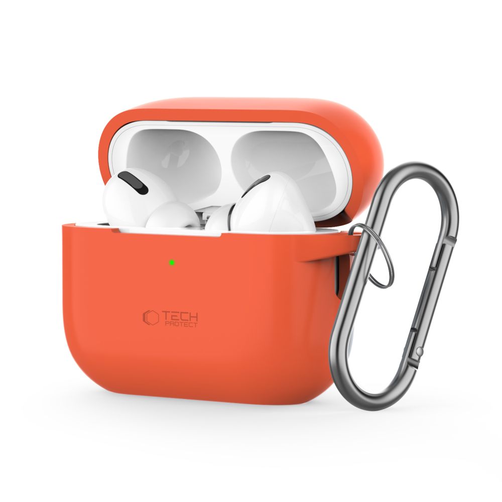 Tech-Protect AirPods Pro 1 / 2 Θήκη Σιλικόνης - Silicone Hook - Orange