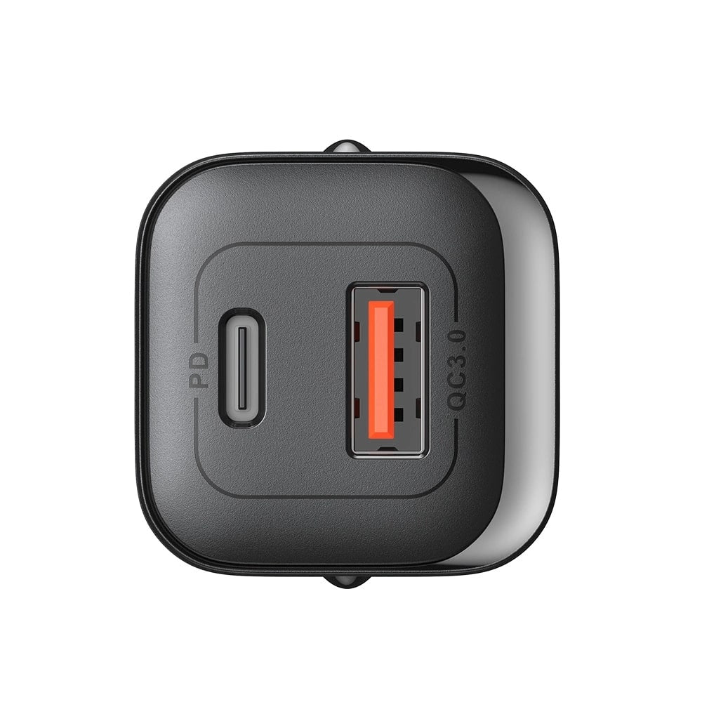 Joyroom Speed Series PD 30W Οικιακός Φορτιστής Γρήγορης Φόρτισης με Θύρα USB και Θύρα Type-C - Black - JR-TCF08EU