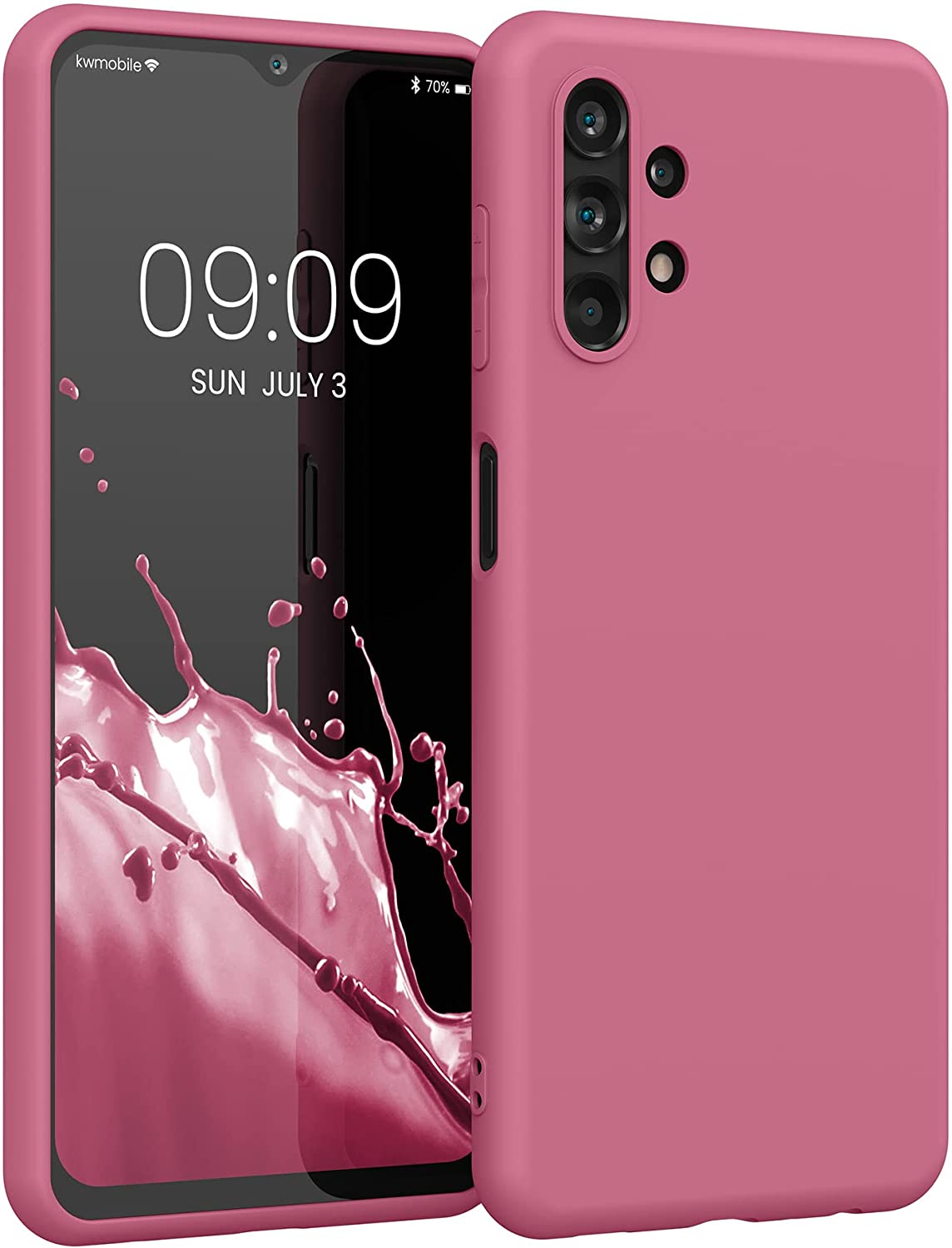 KW Samsung Galaxy A13 4G Θήκη Σιλικόνης TPU - Deep Rusty Rose - 57805.167