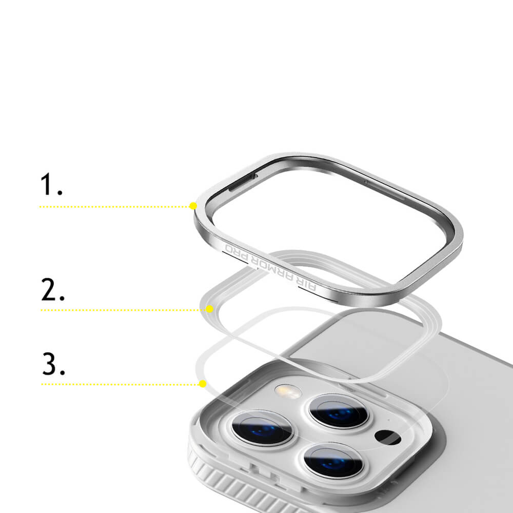 Baseus Crystal Hard Σκληρή Θήκη για iPhone 13 Pro Max - Grey - ARJT000513