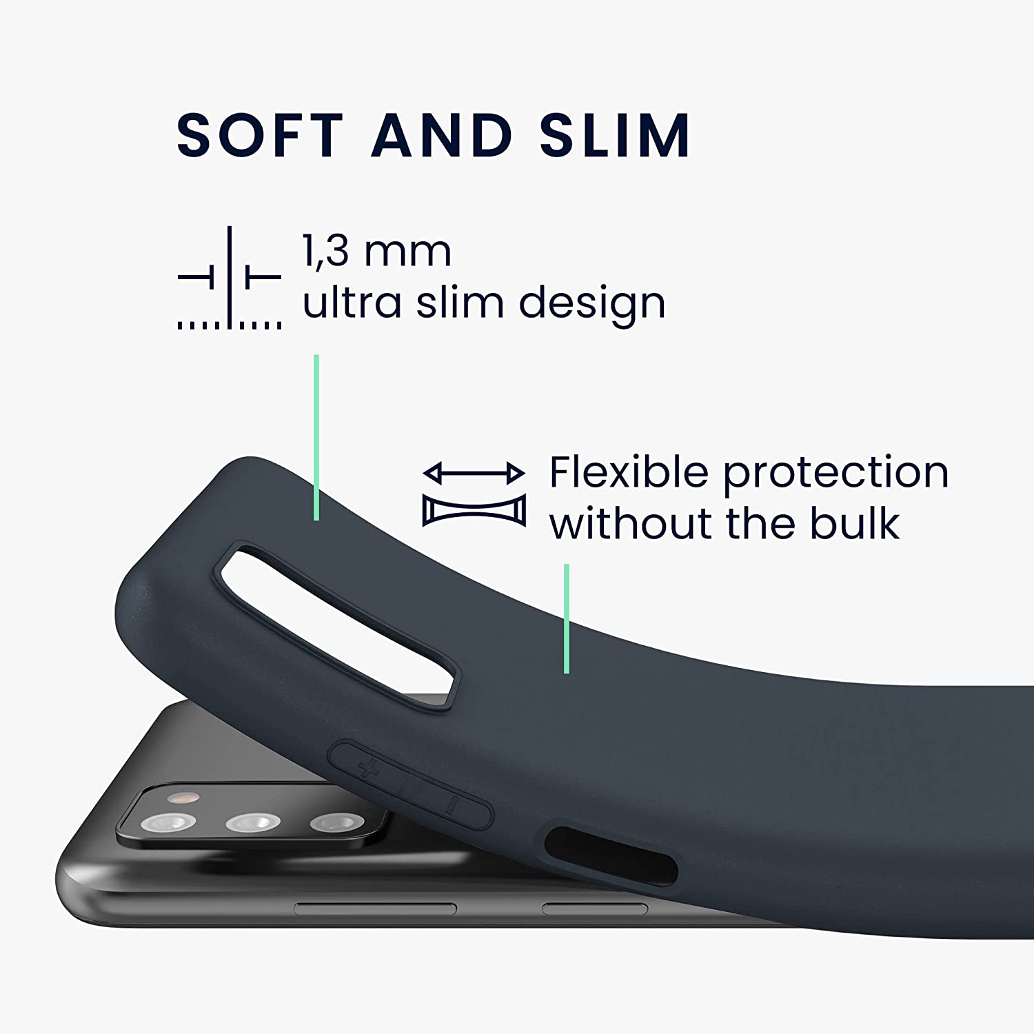 KW Samsung Galaxy A03s Θήκη Σιλικόνης TPU - Blueberry Blue - 56517.186