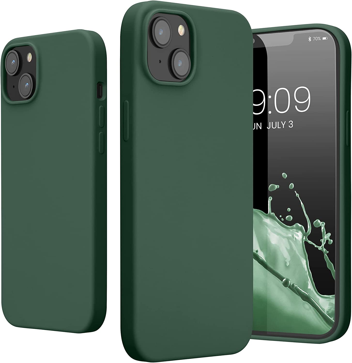 KW iPhone 14 Plus Θήκη Σιλικόνης TPU - Forest Green - 59072.166