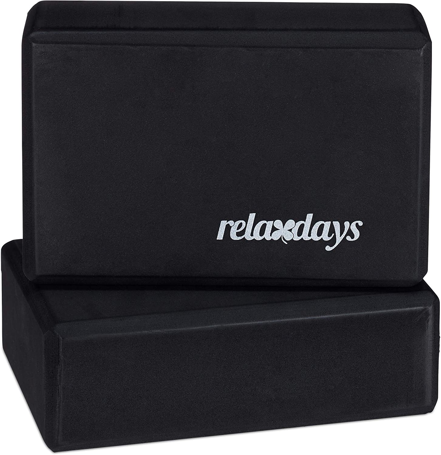 Relaxdays Σετ με 2 Μαξιλάρια Yoga - Black - 4052025944896
