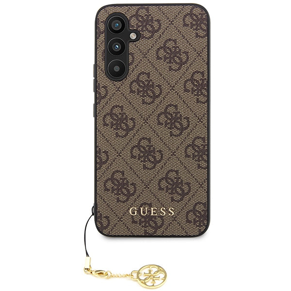 Guess Samsung Galaxy A54 5G - 4G Charms Collection Θήκη με Επένδυση Συνθετικού Δέρματος - Brown - GUHCSA54GF4GBR