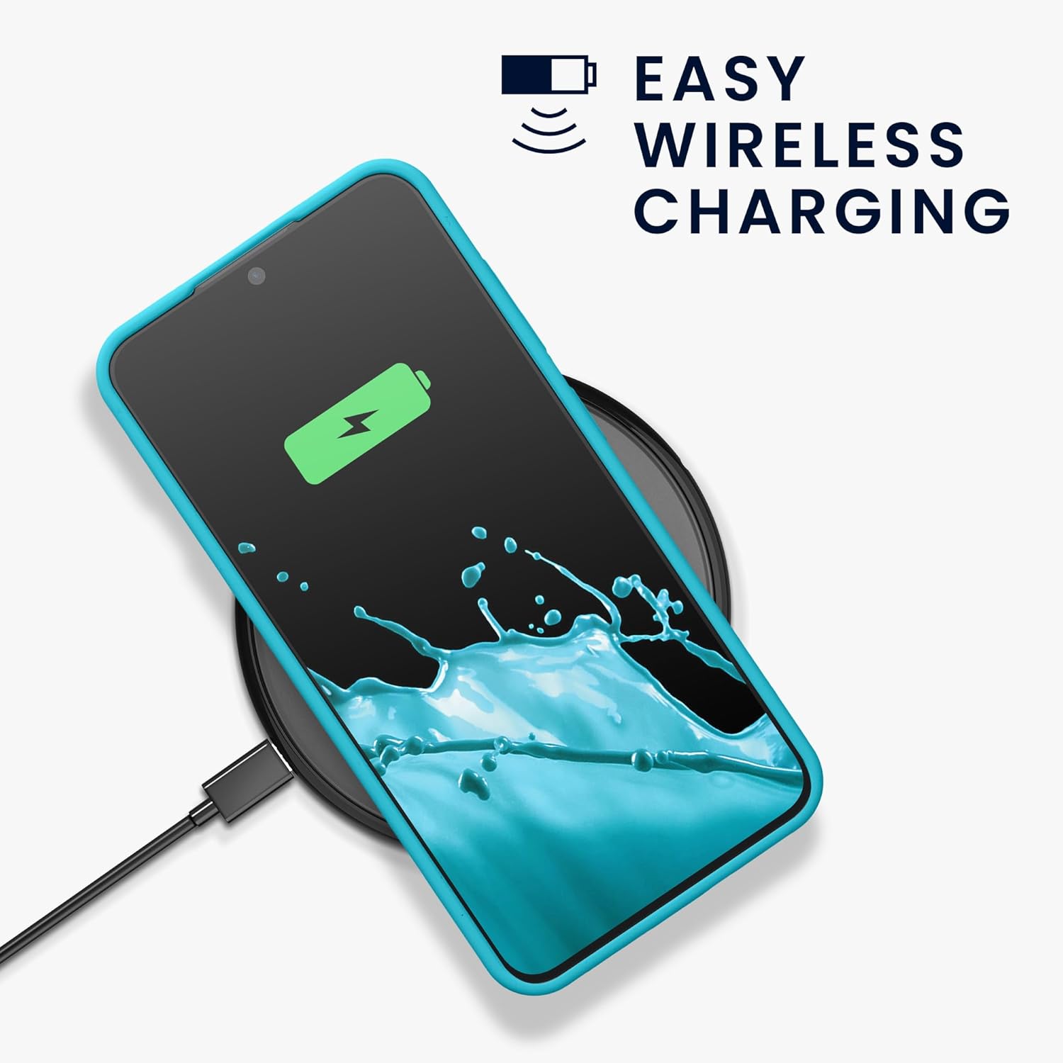 KW Samsung Galaxy S24 Θήκη Σιλικόνης Rubberized TPU - Cool Glacier